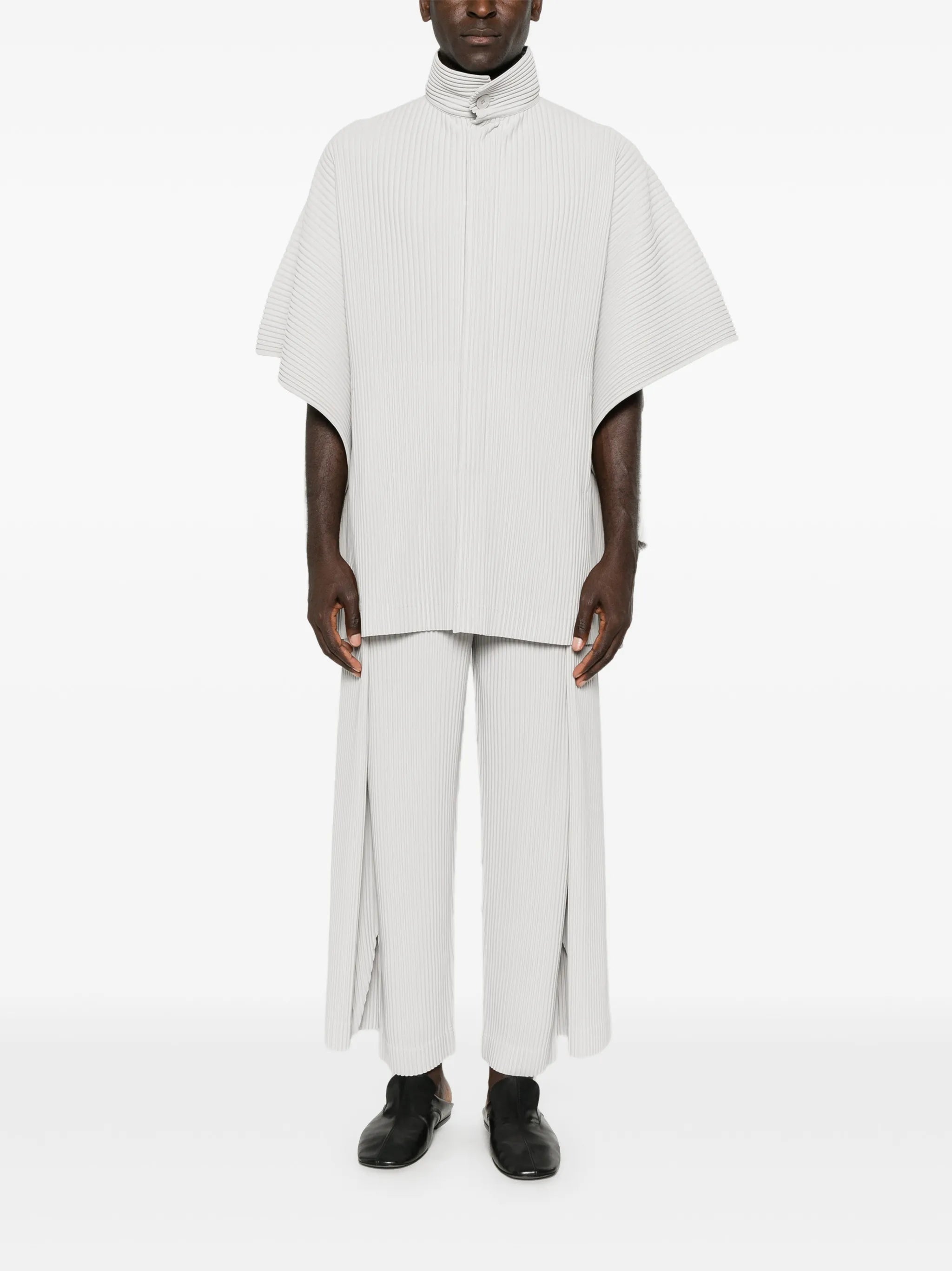 Motion Blur pleated jacket