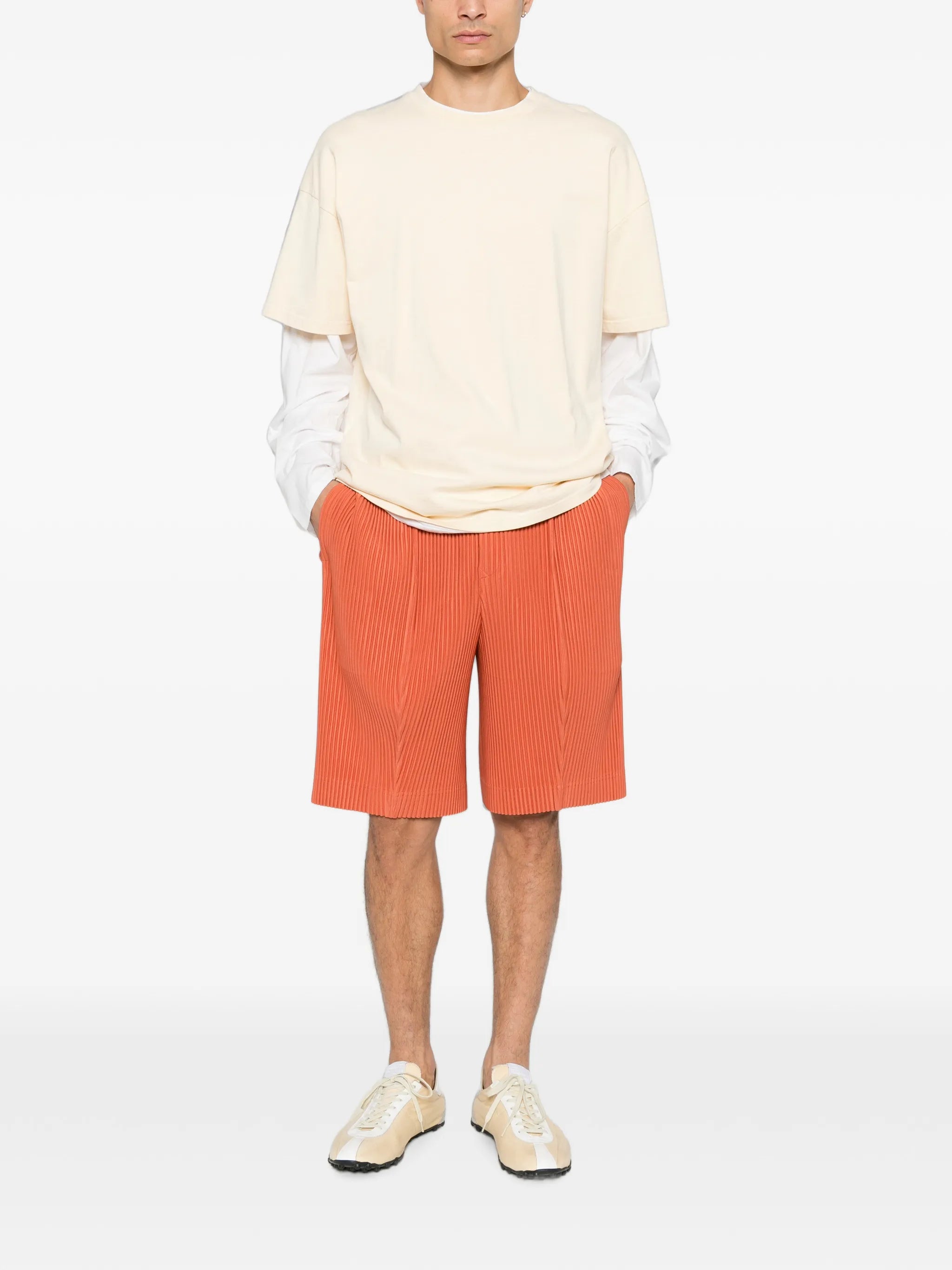 Monthly Colors pleated shorts