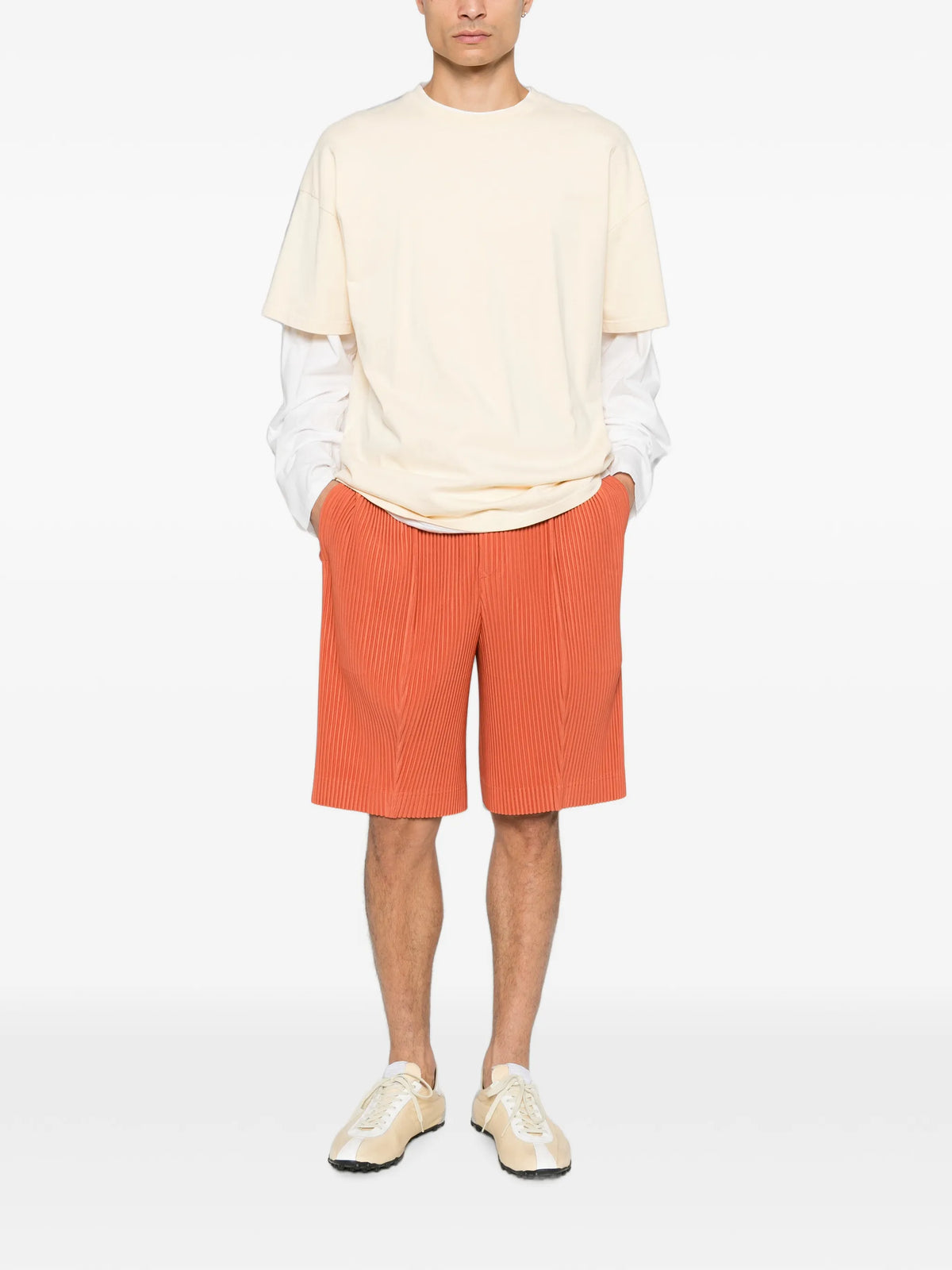Monthly Colors pleated shorts