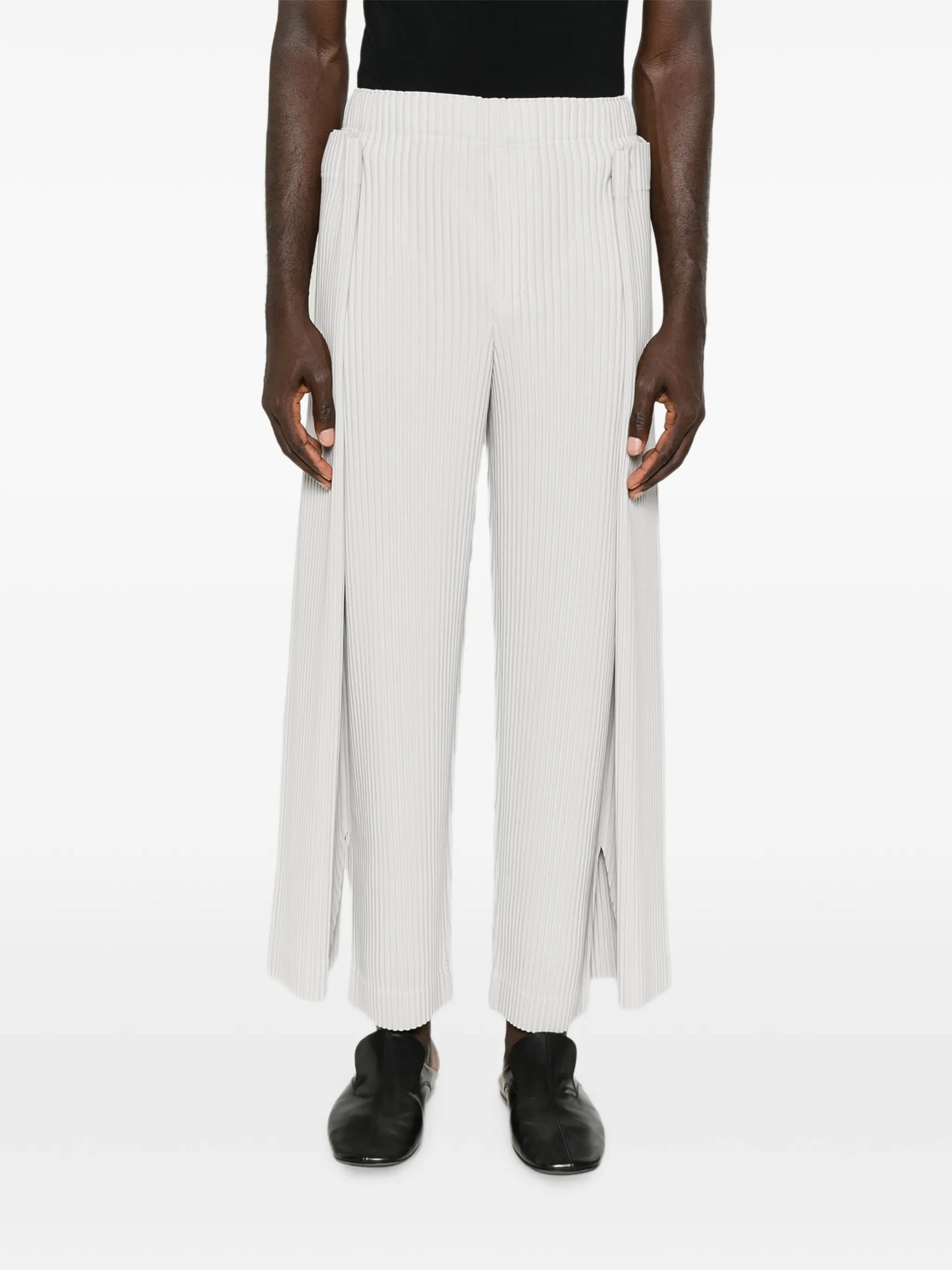 Motion Blur pleated trousers
