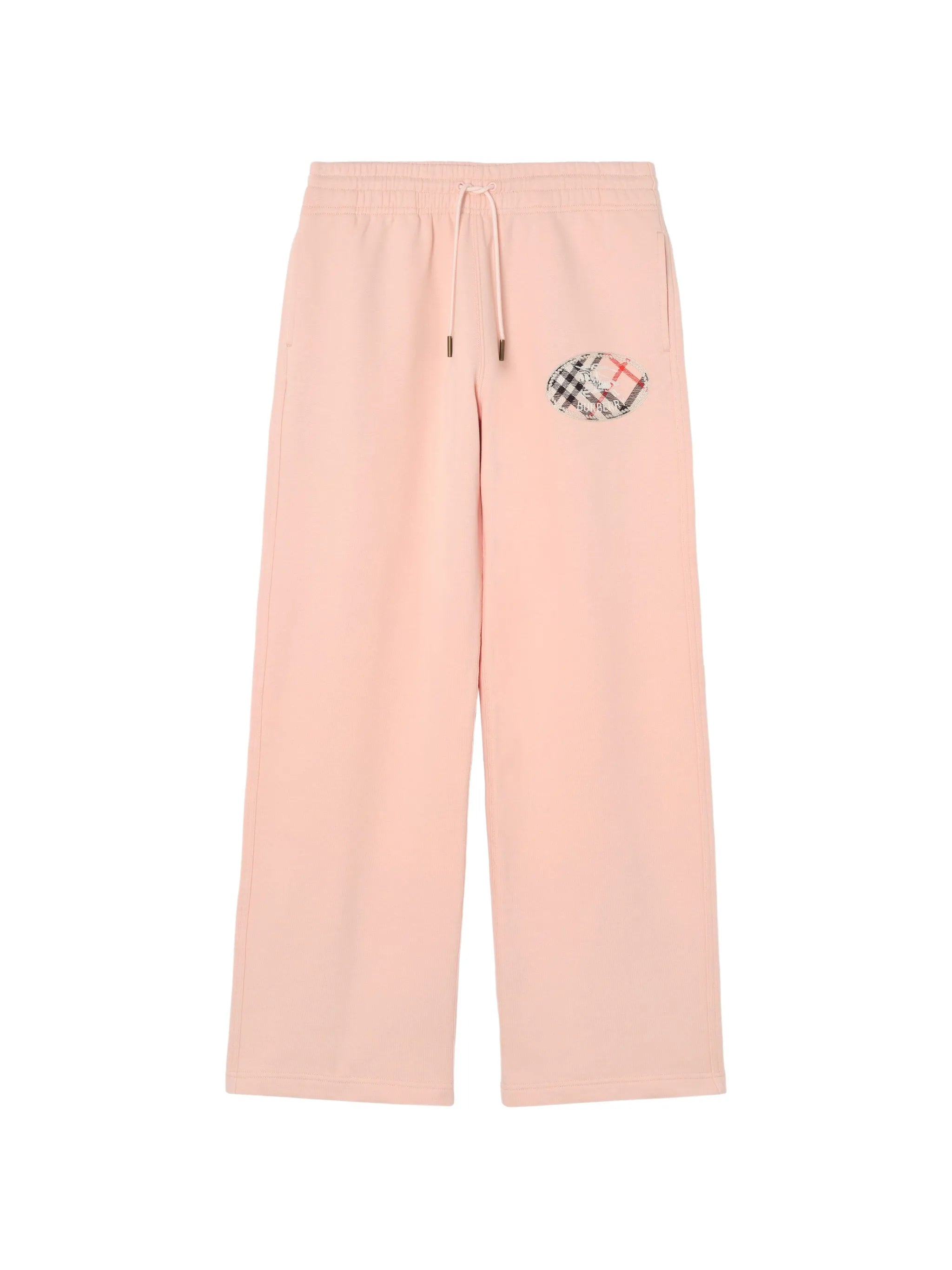 Check Knight-stamp cotton track pants