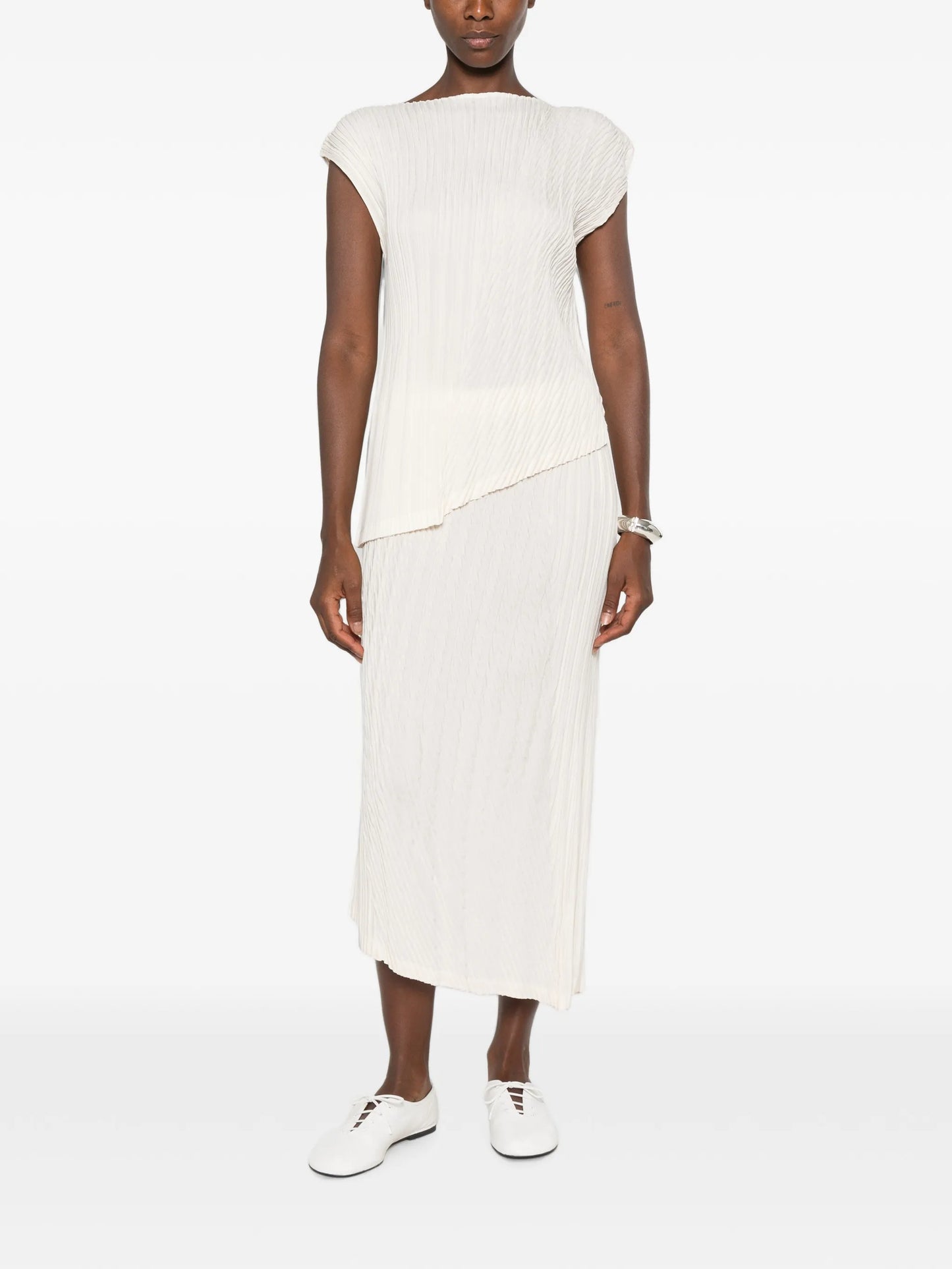 Unfurling Pleats pleated asymmetric top