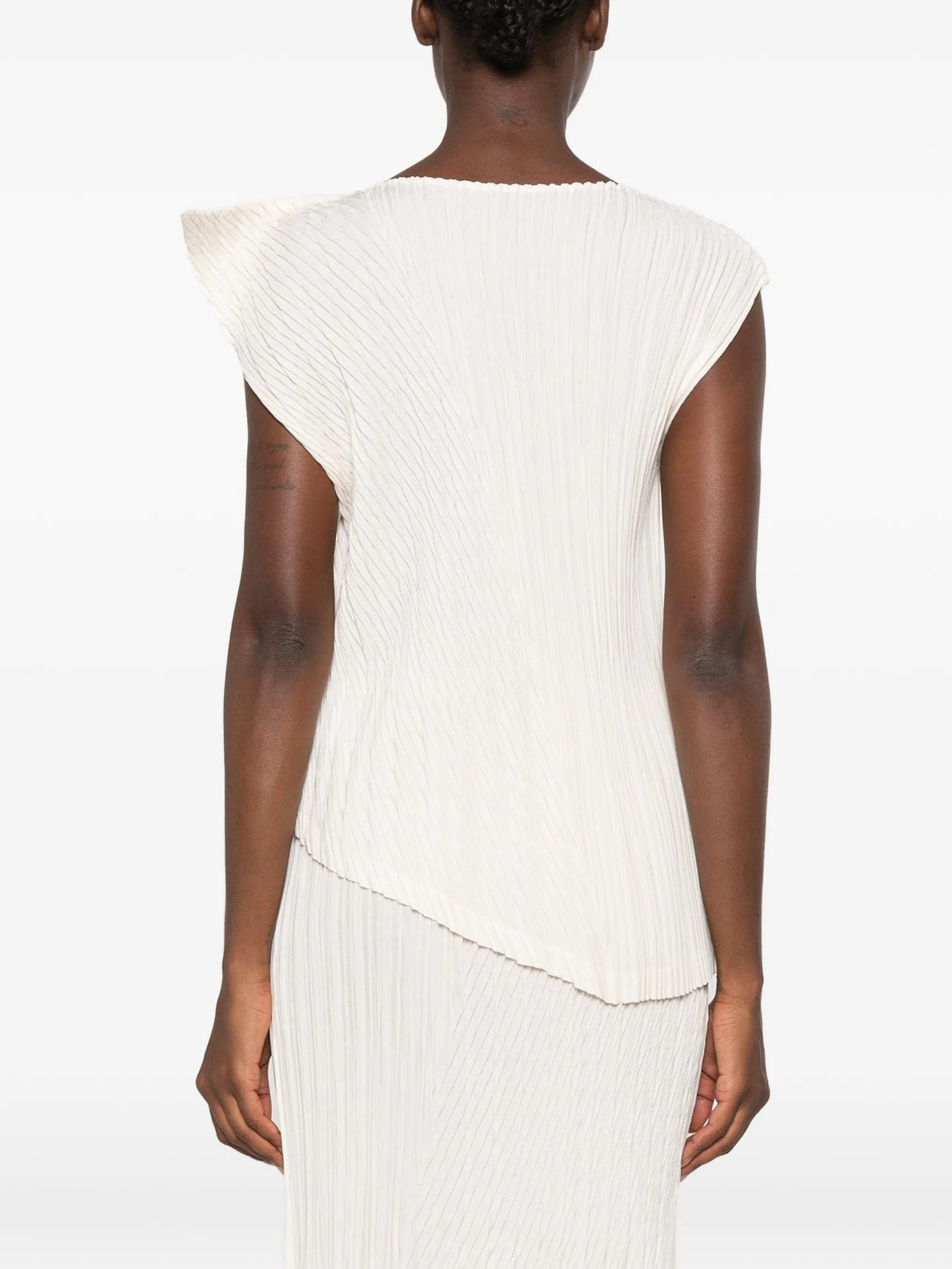 Unfurling Pleats pleated asymmetric top