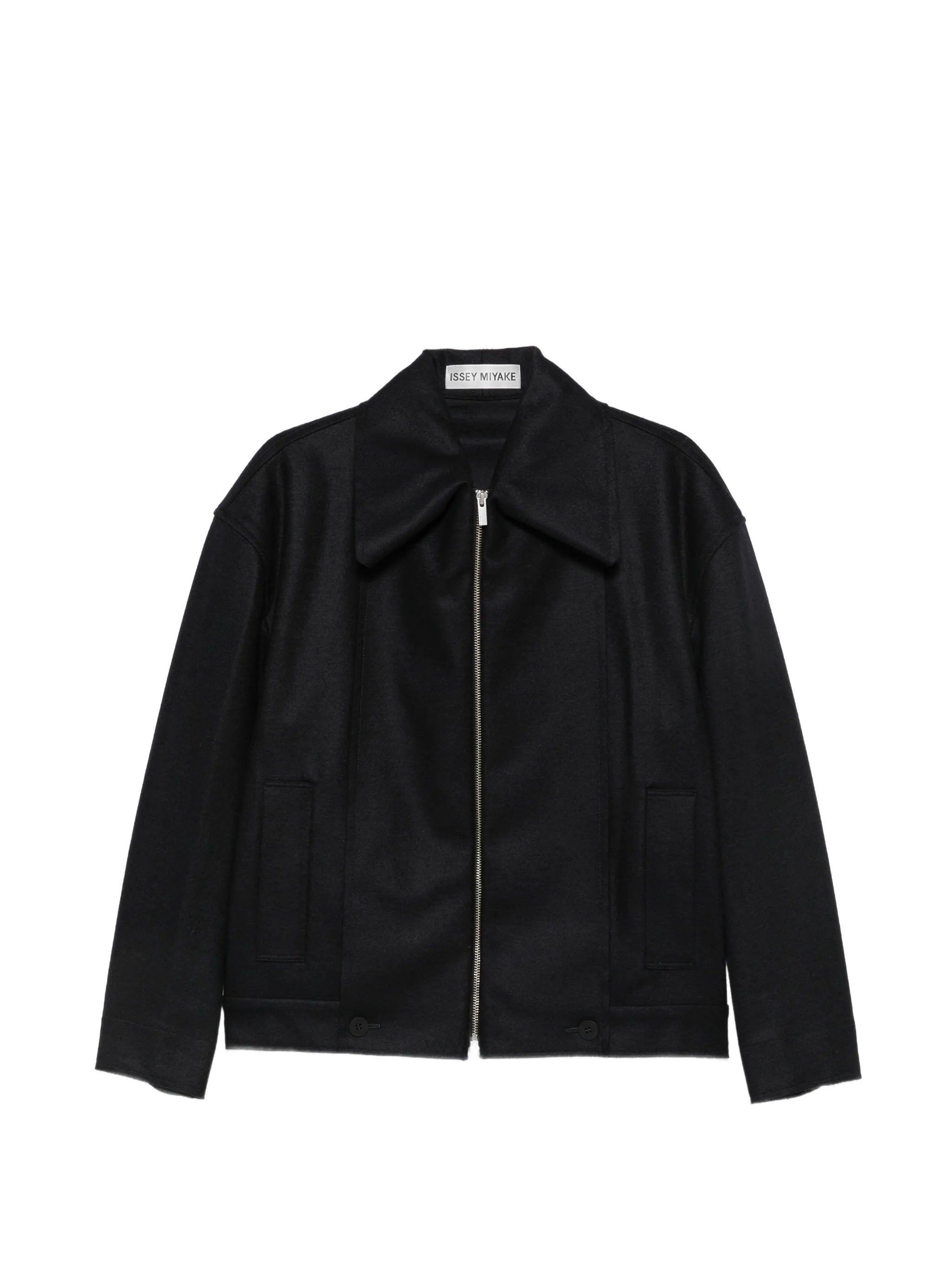 Shell zip-up oversized jacket