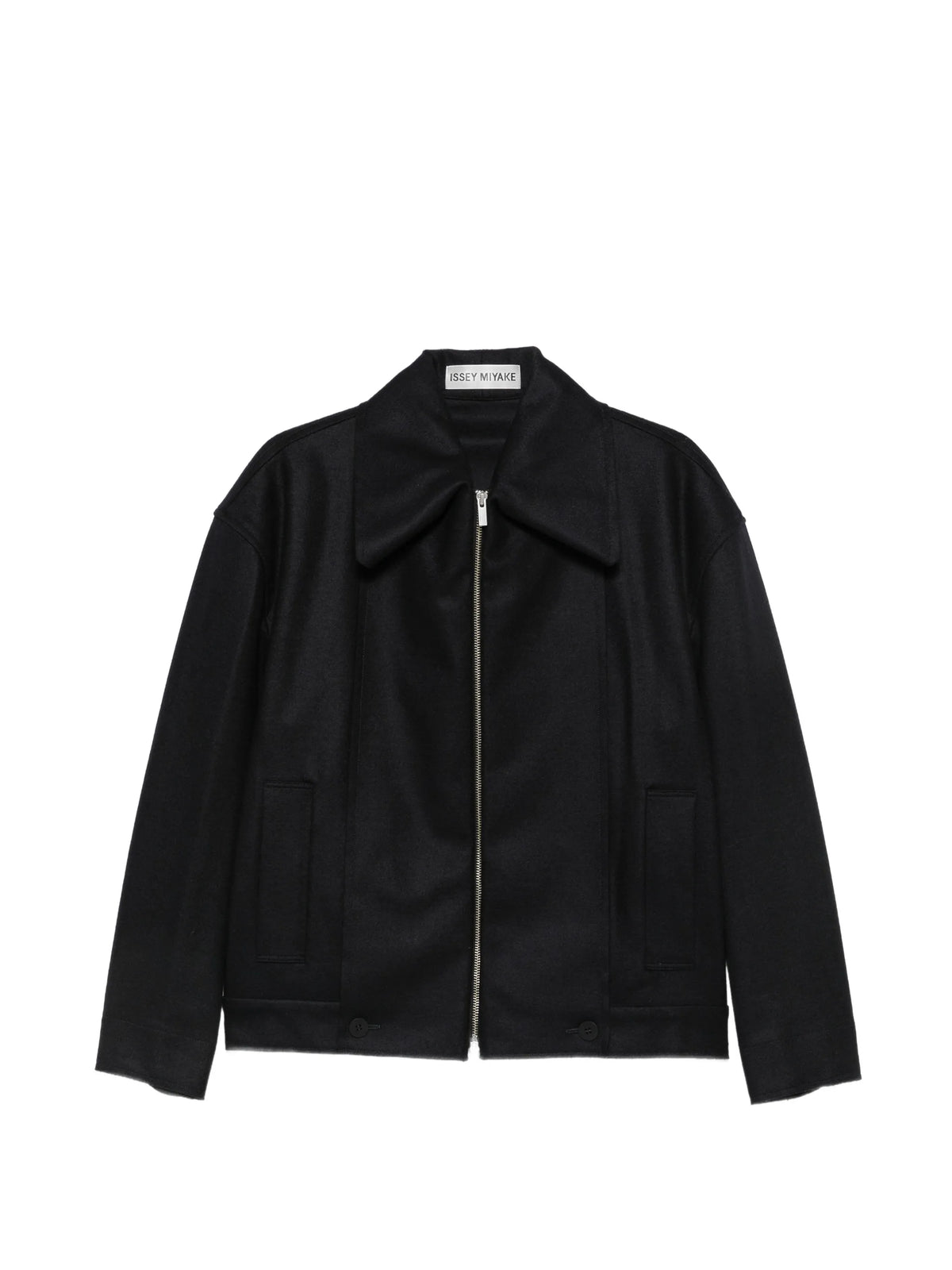 Shell zip-up oversized jacket
