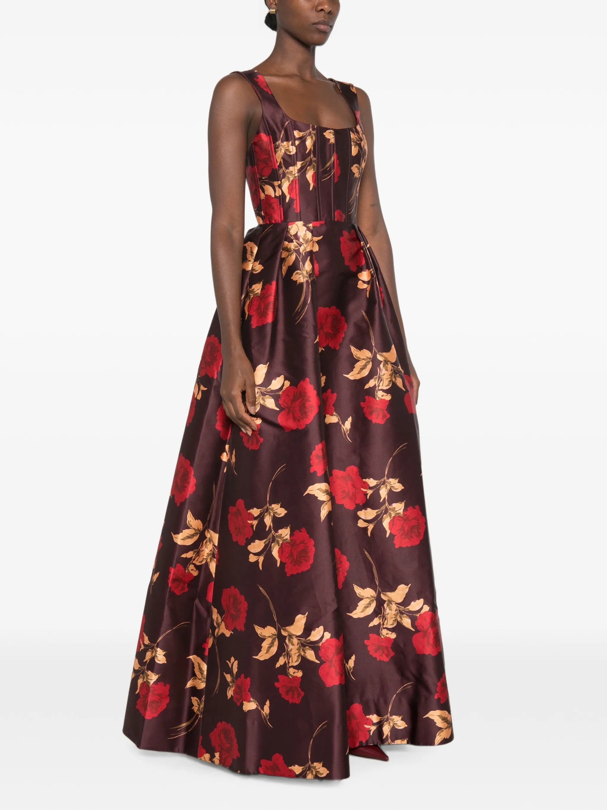 Melora floral-print maxi dress