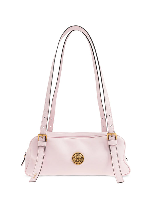 Emblème leather shoulder bag