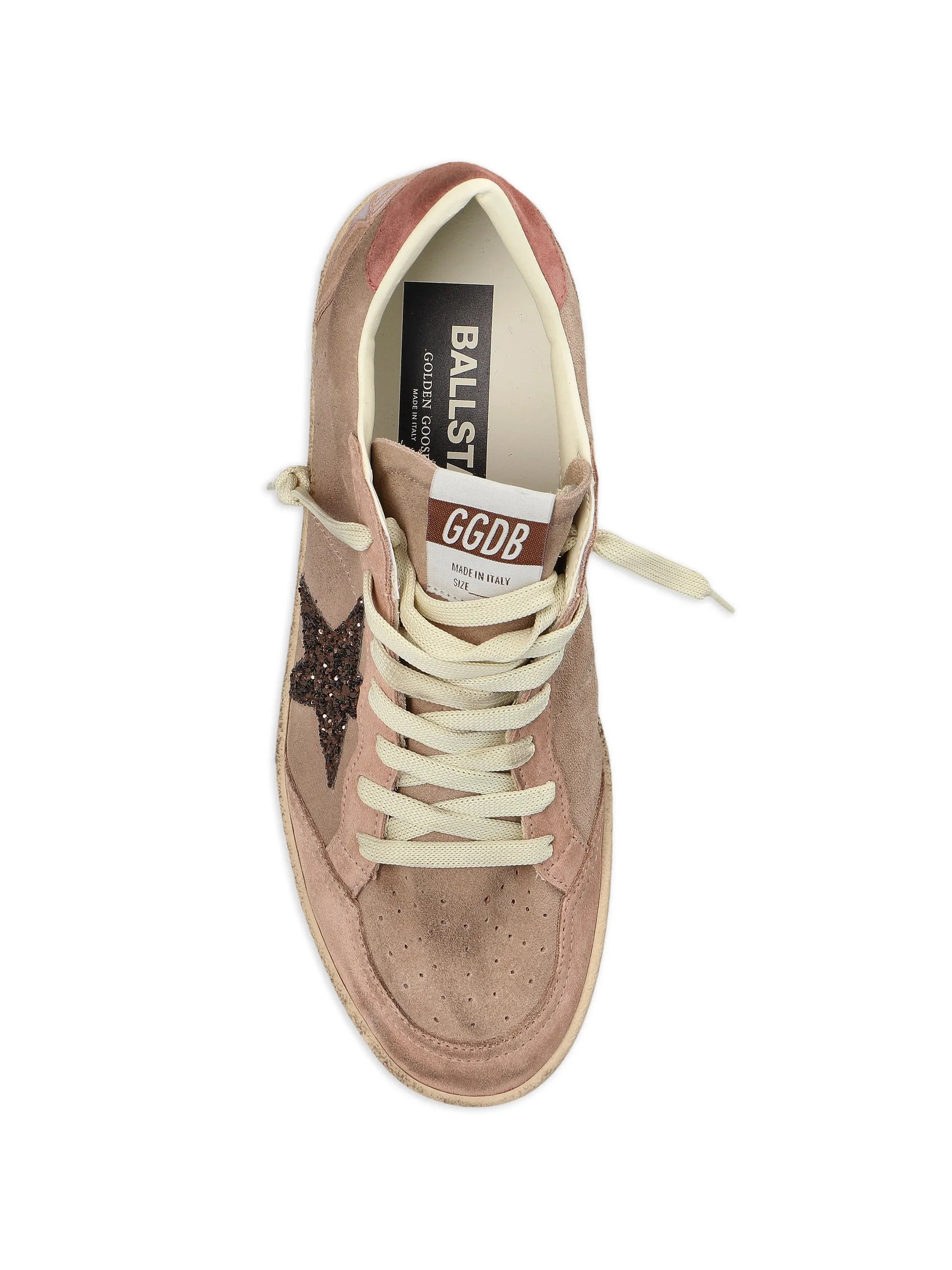 Ball Star glitter-patch sneakers