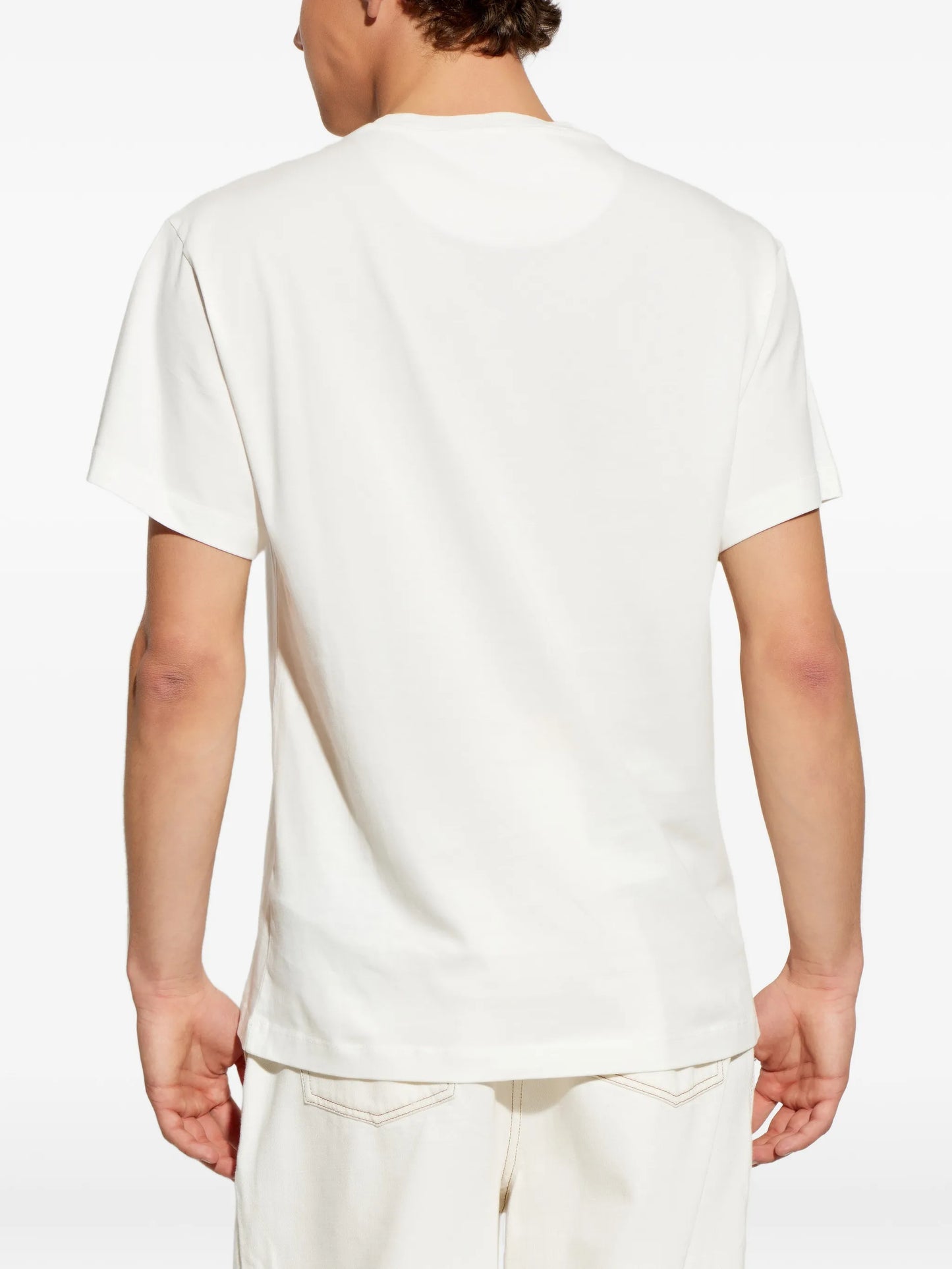 logo-embroidered T-shirt