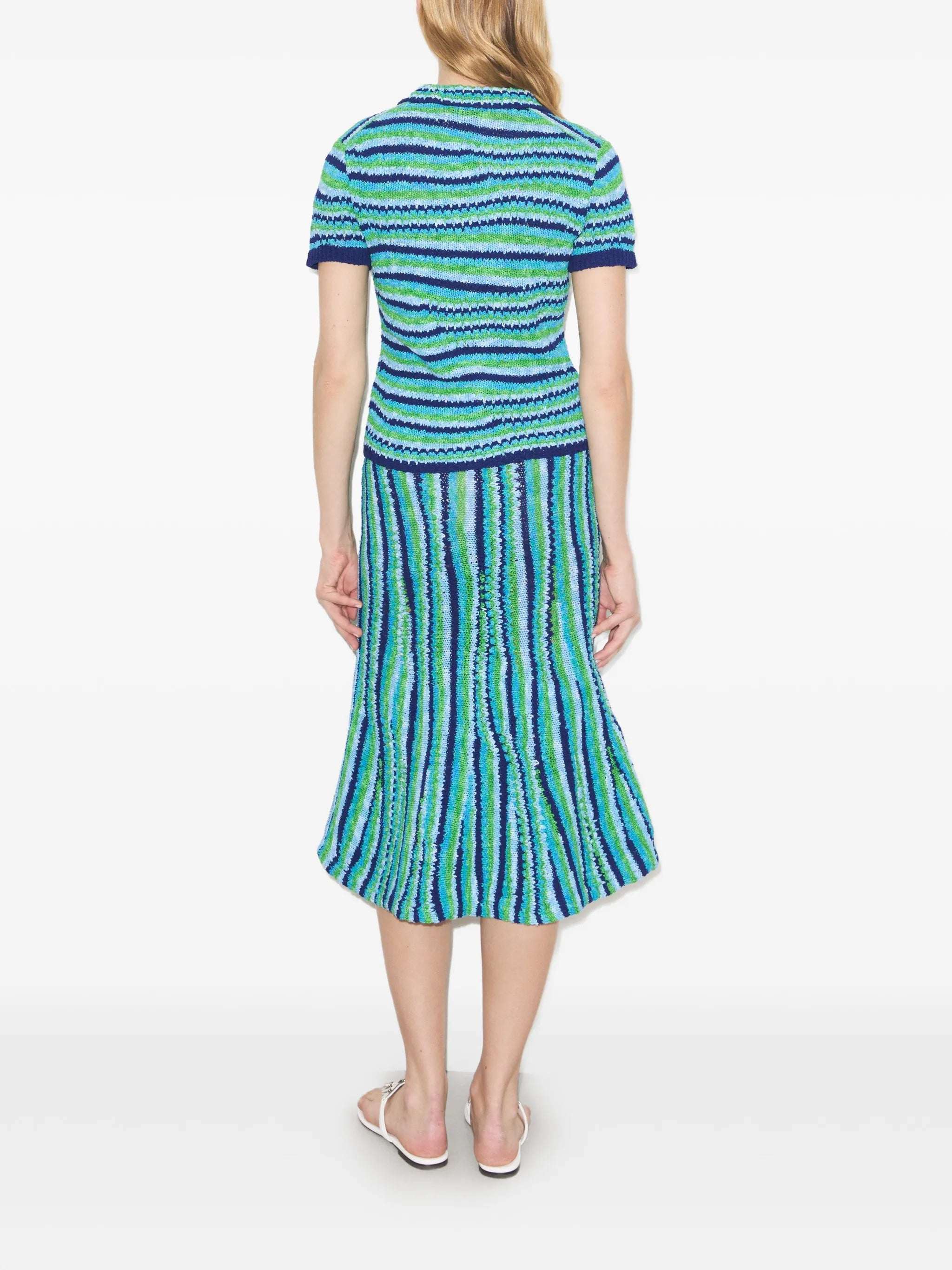 striped cotton polo