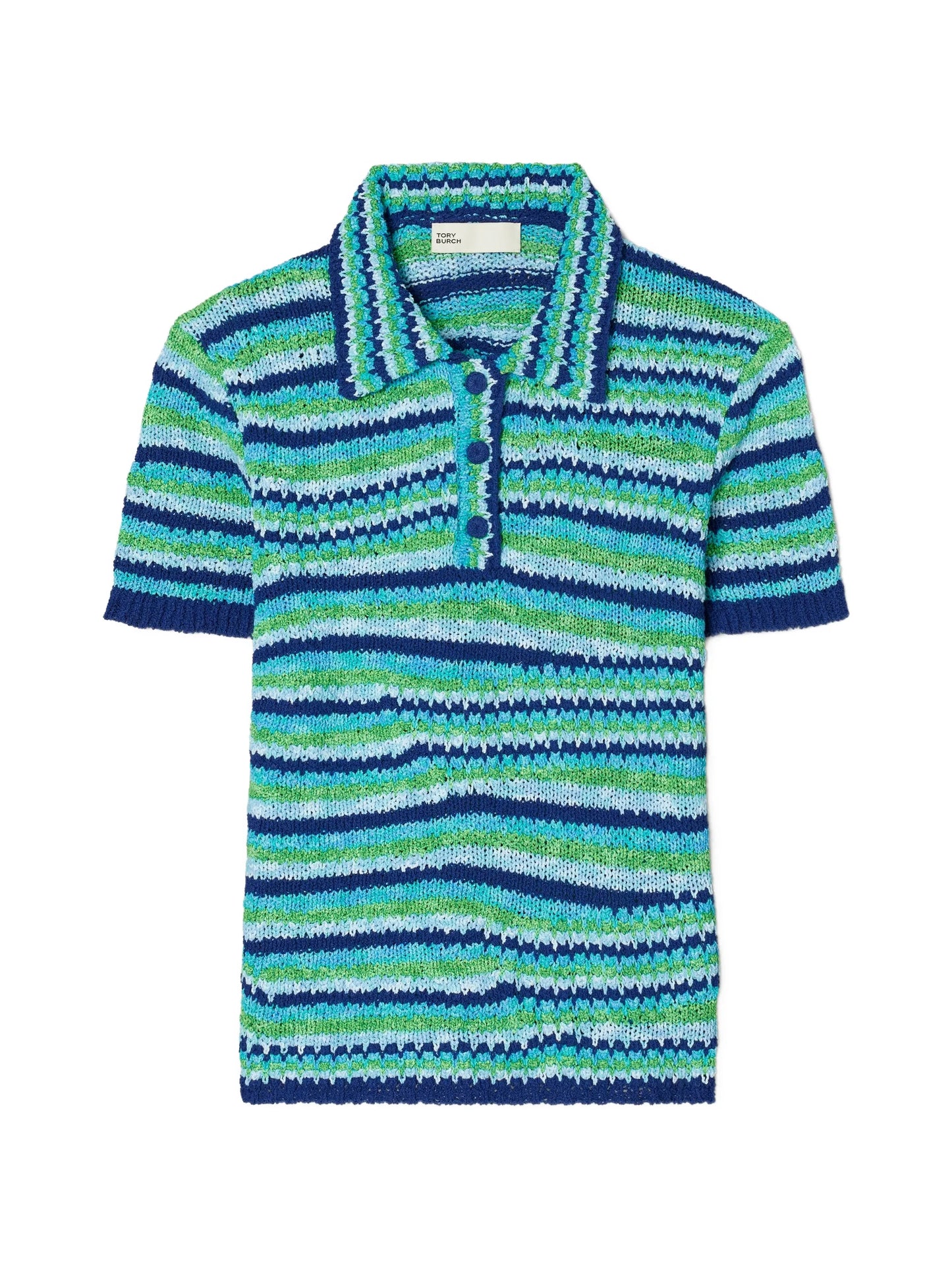 striped cotton polo