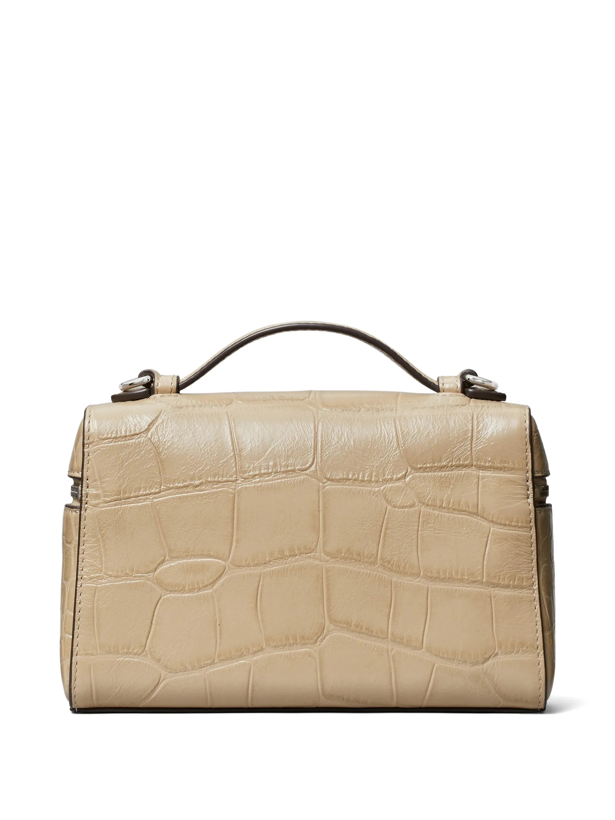 slim Romy croc-embossed top-handle bag
