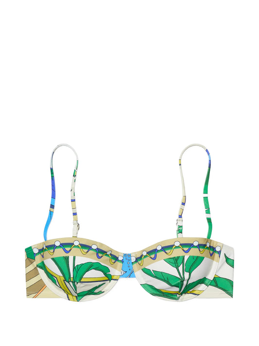 printed bikini top