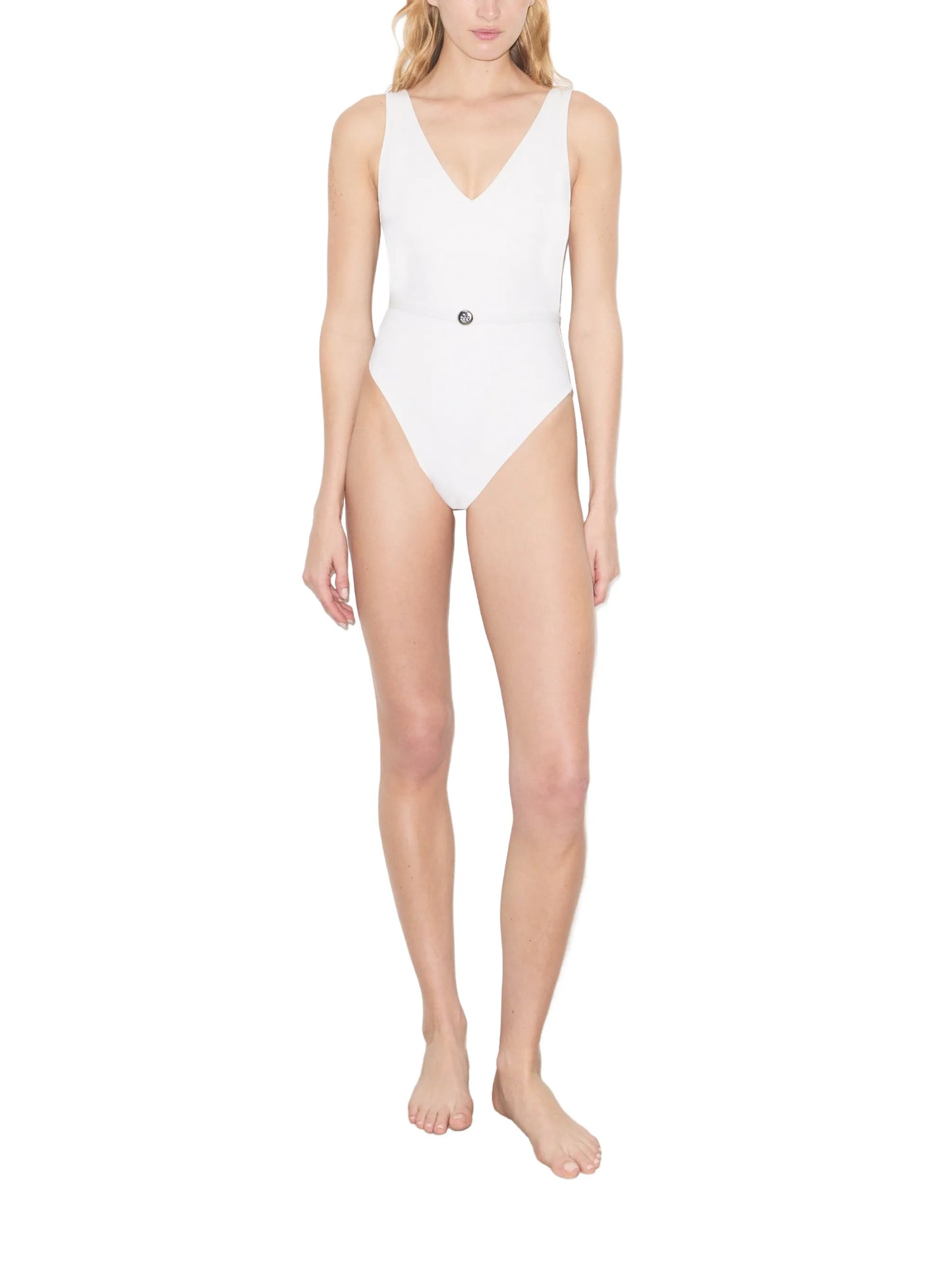belted swimsuit