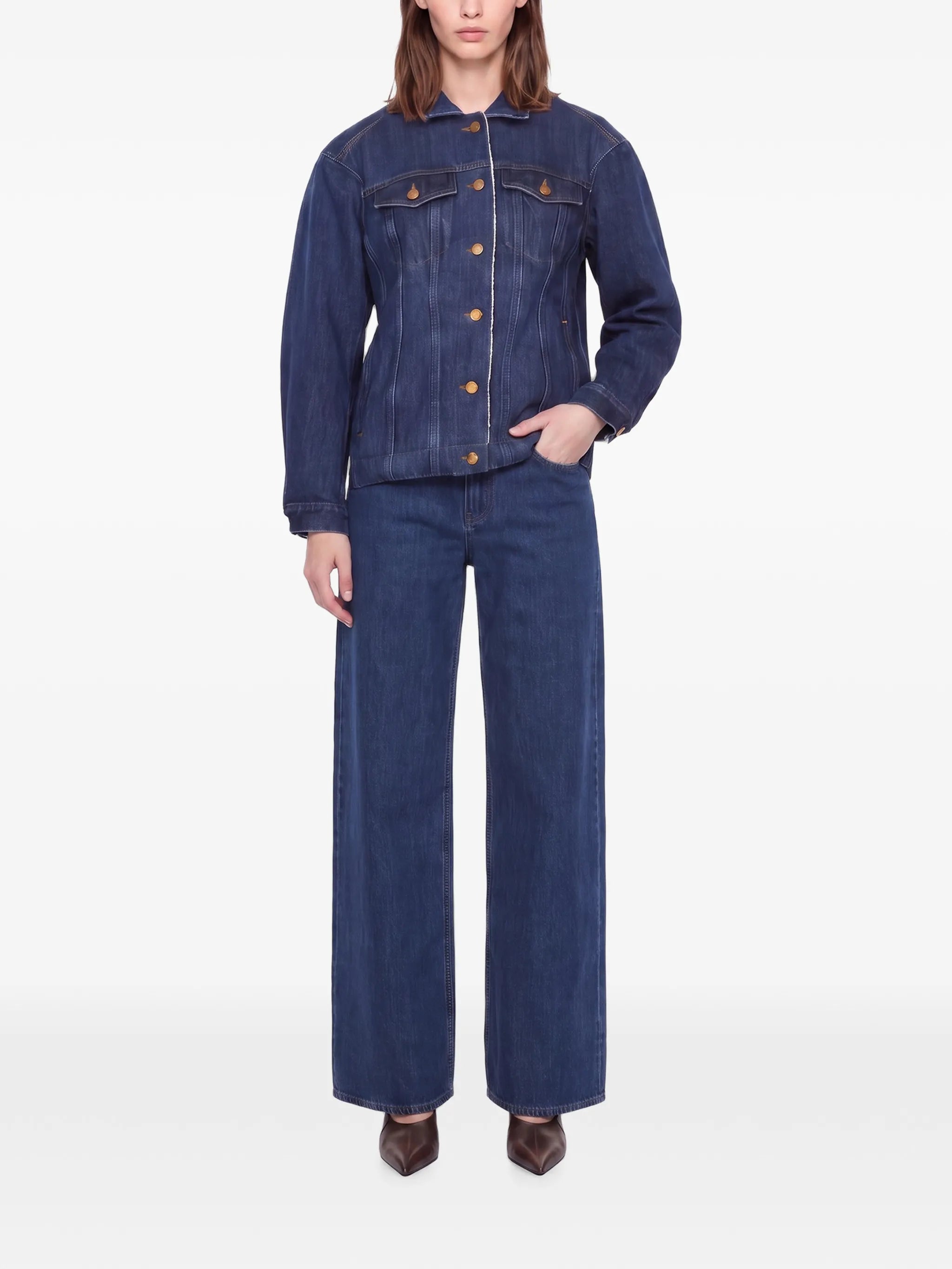 button-up denim jacket