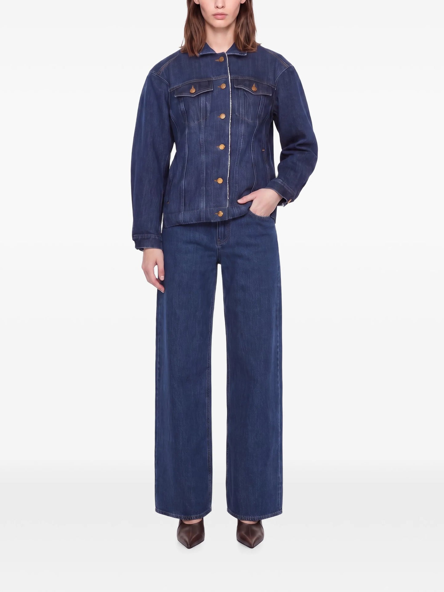 button-up denim jacket