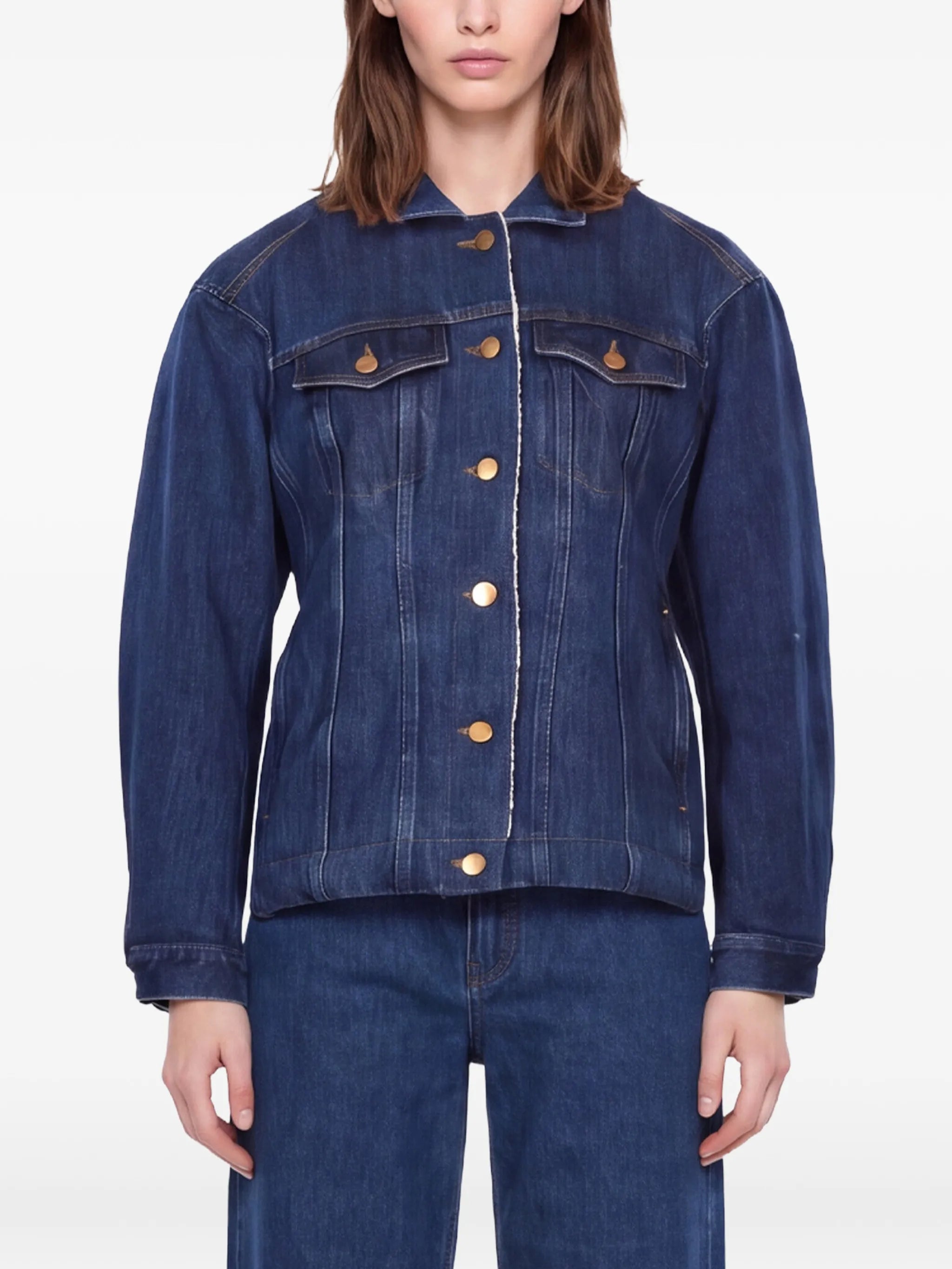 button-up denim jacket