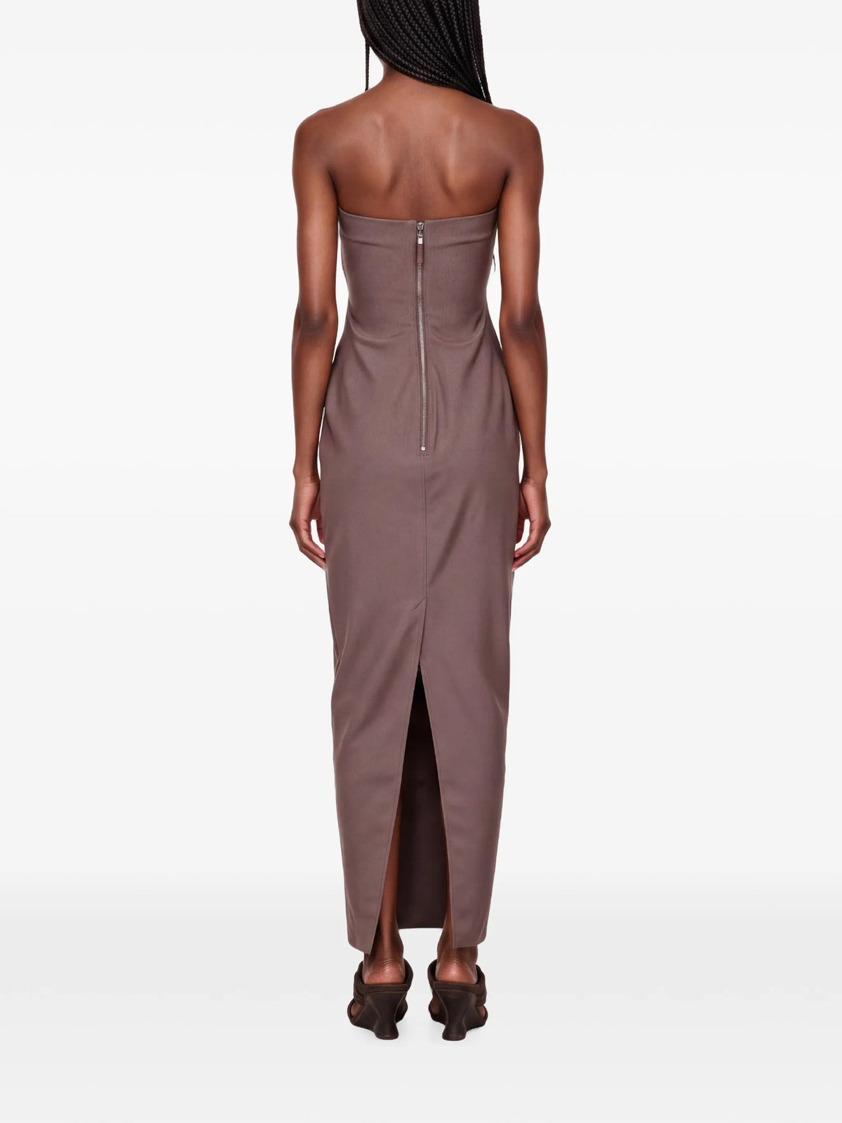 Tower Prong gown in stretch wool