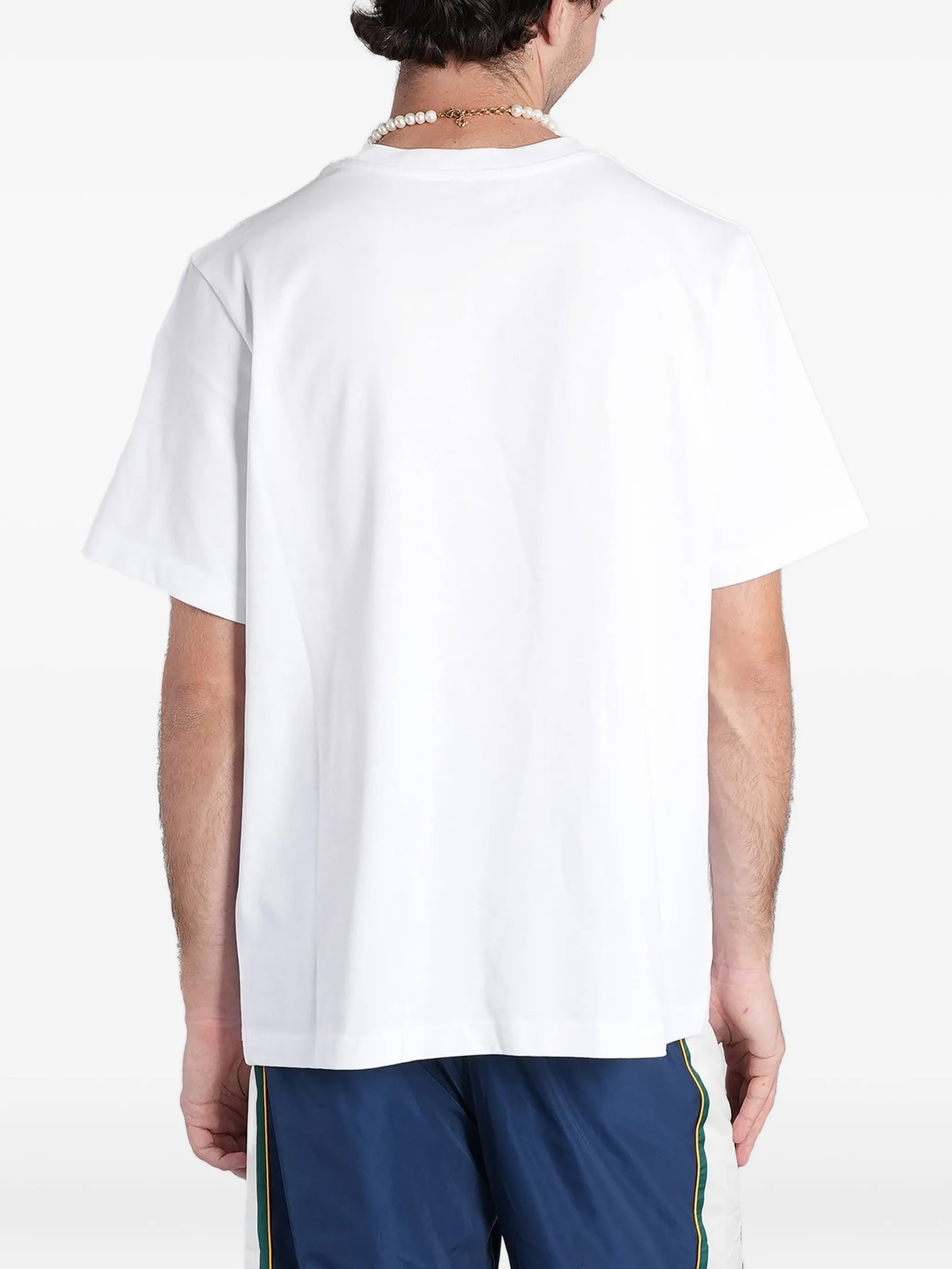 white Casablanca Diamond logo short sleeve T‑shirt