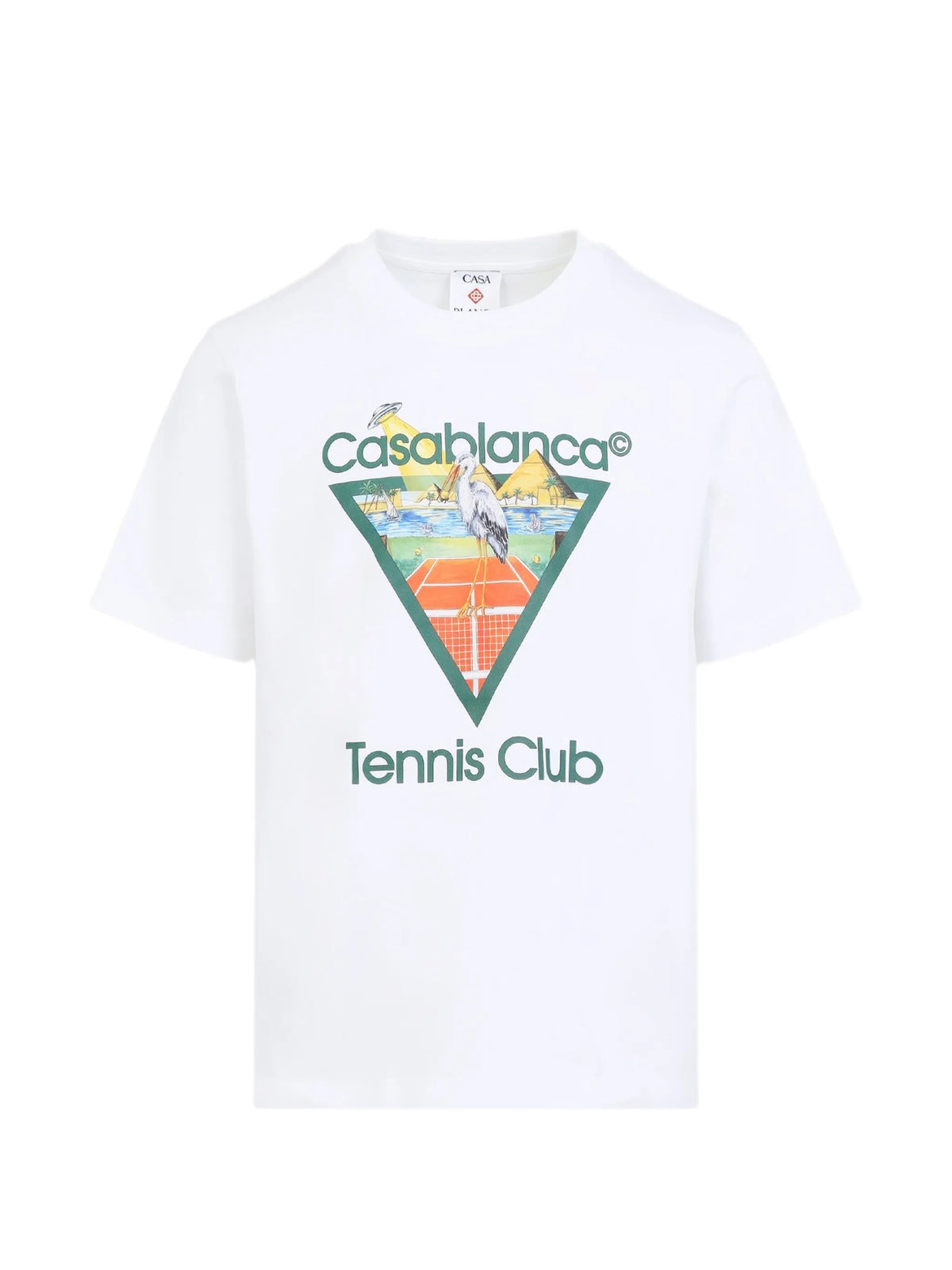 Tennis Club icon pyramid abduction short sleeve T-shirt