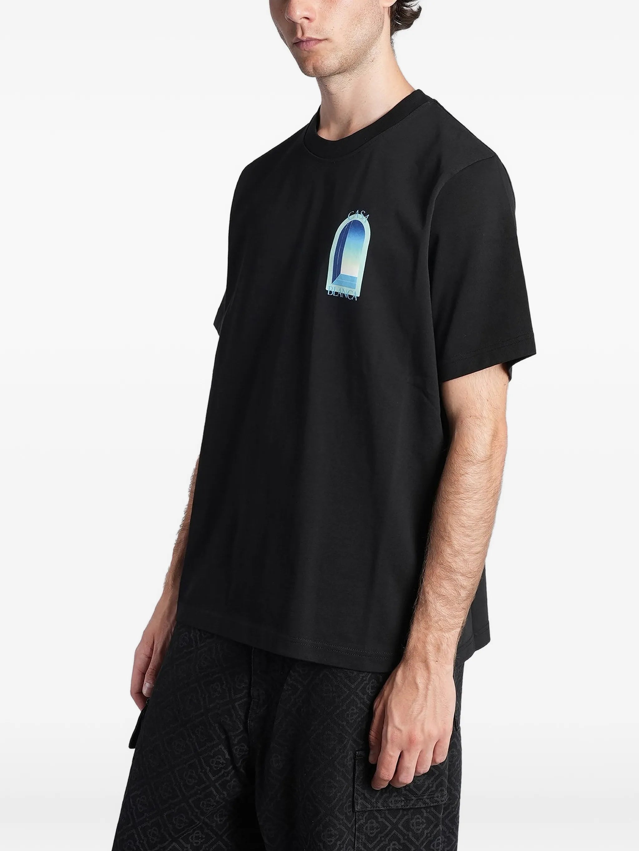gradient arch-print T-shirt