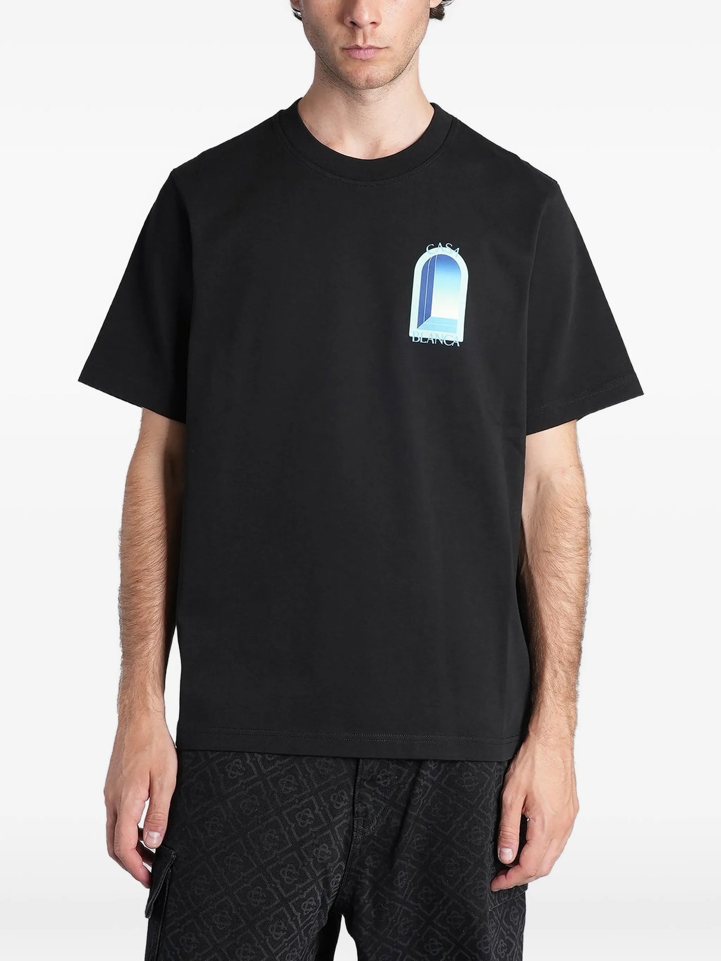 gradient arch-print T-shirt