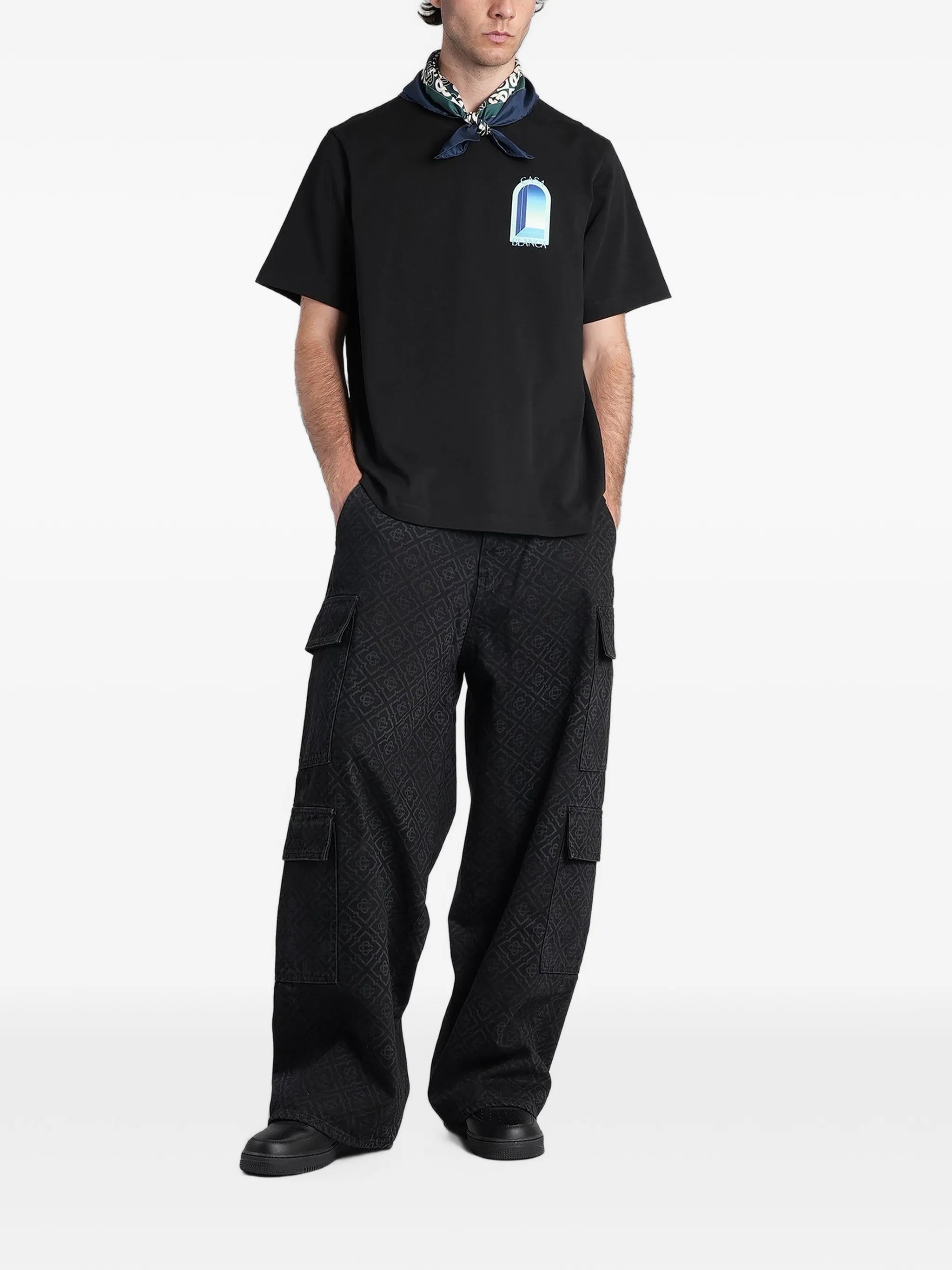 gradient arch-print T-shirt