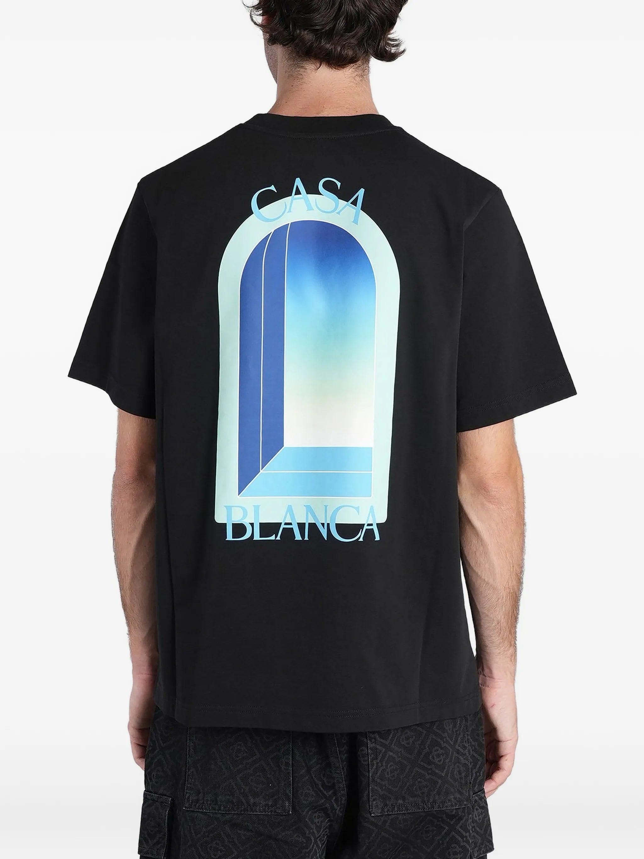 gradient arch-print T-shirt