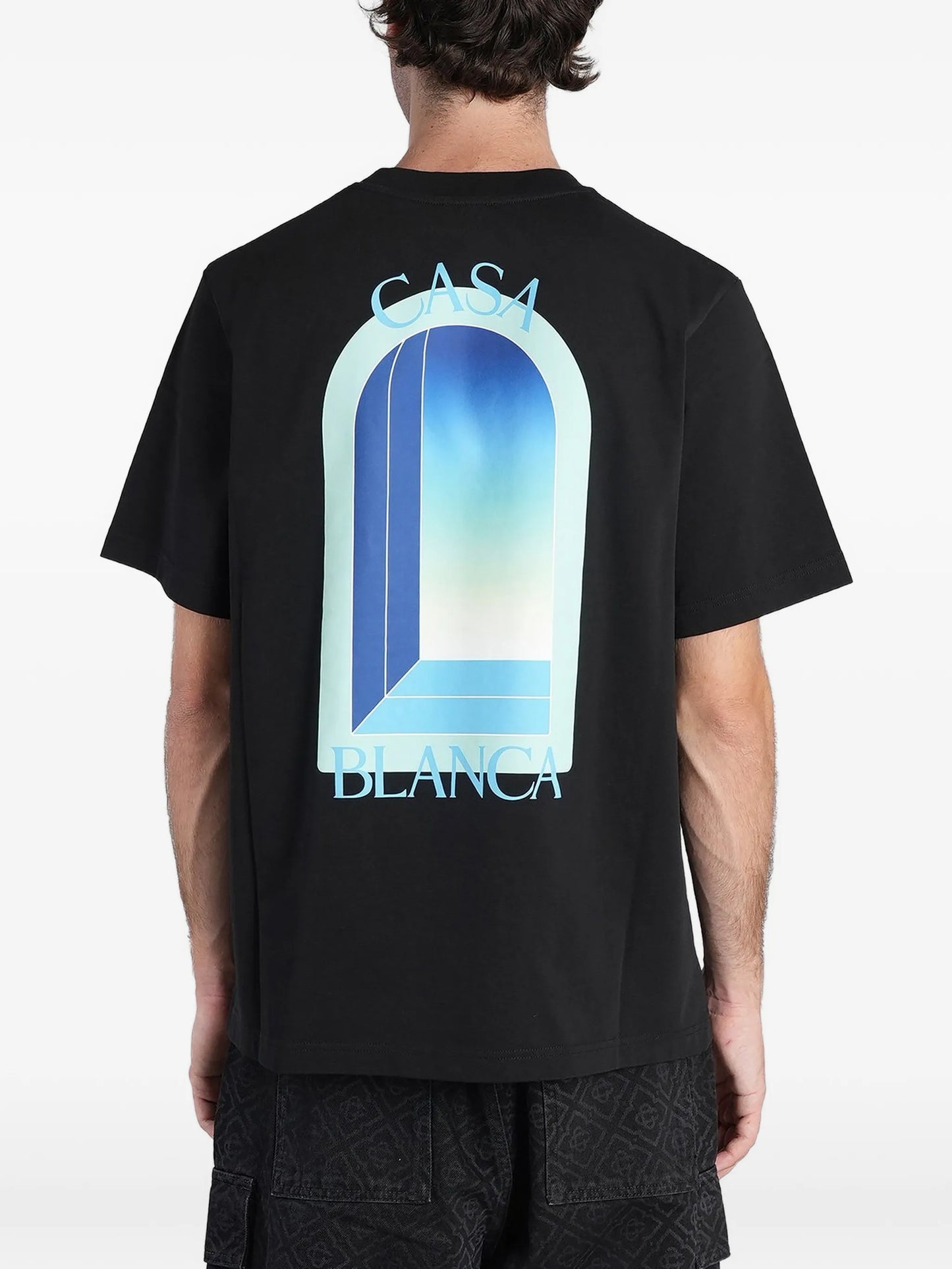 gradient arch-print T-shirt