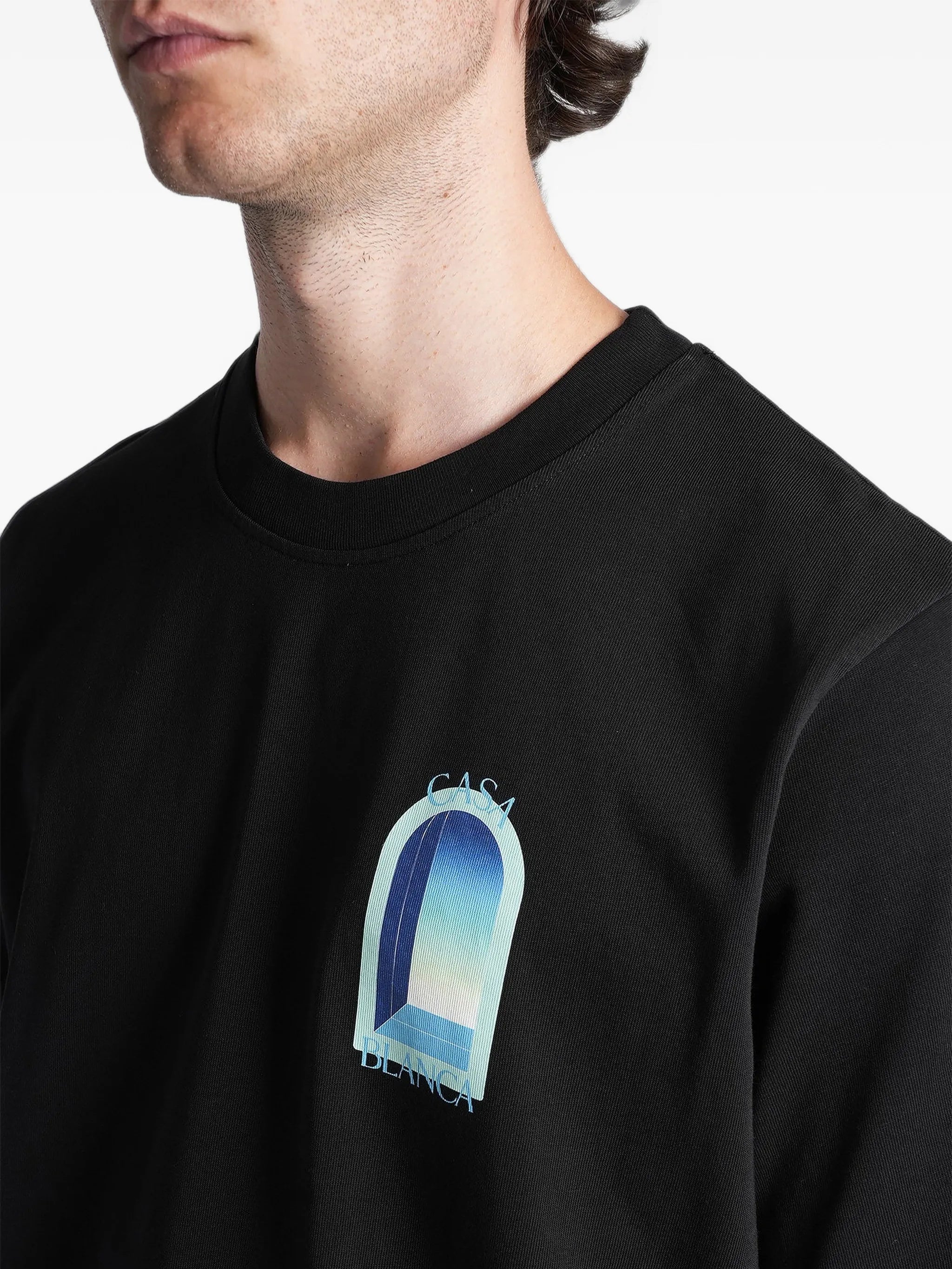 gradient arch-print T-shirt