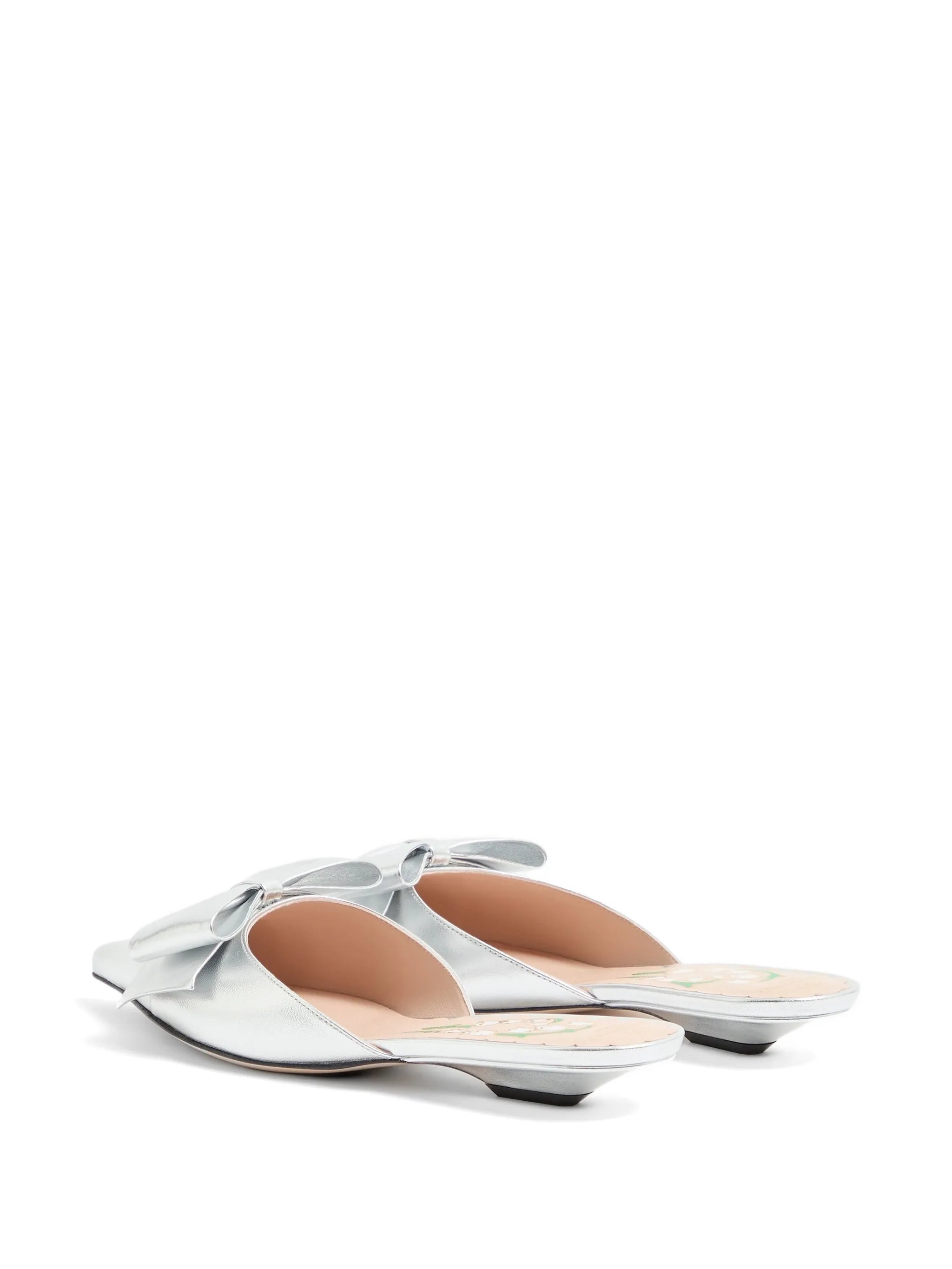 Bowow mules in laminated-nappa 20mm