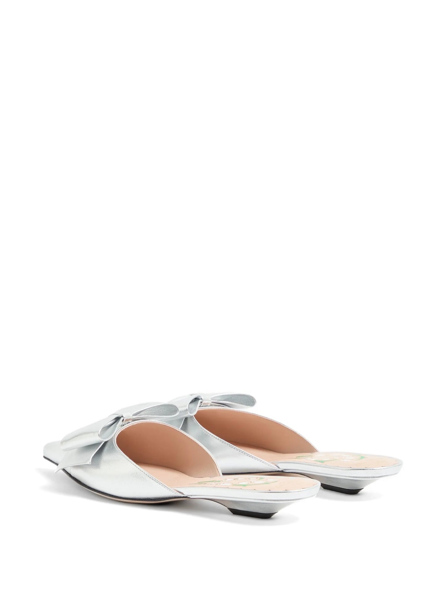 Bowow mules in laminated-nappa 20mm