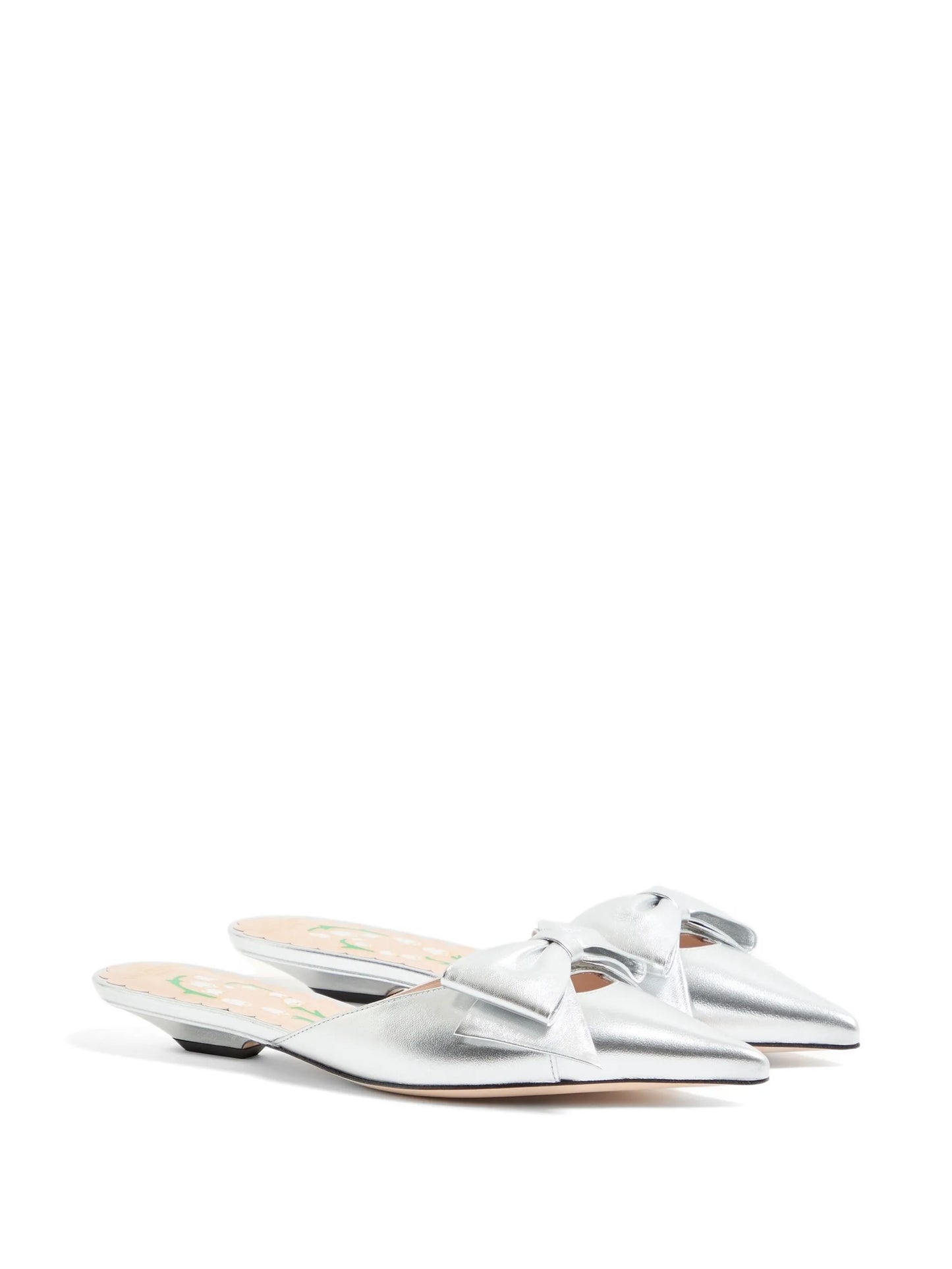 Bowow mules in laminated-nappa 20mm