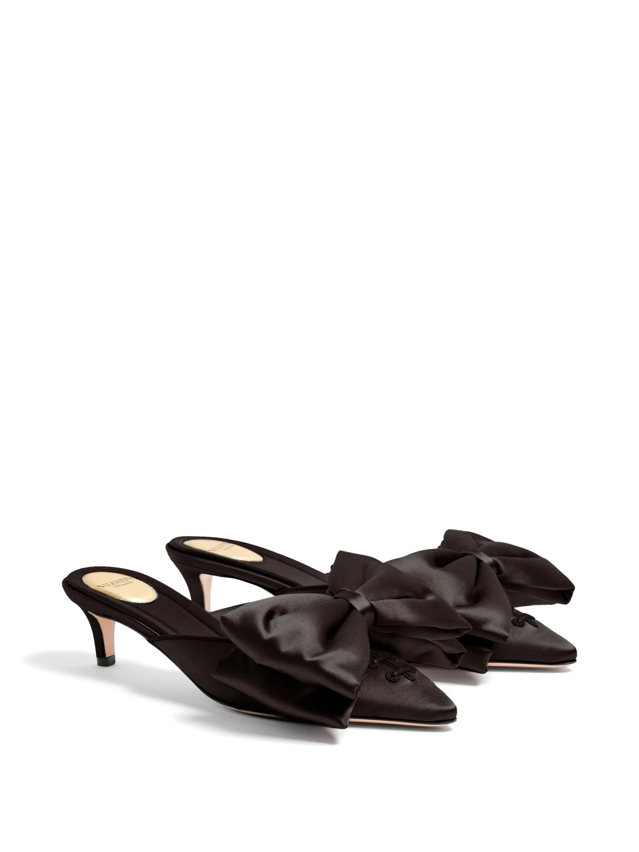 Yolande satin mules 45mm
