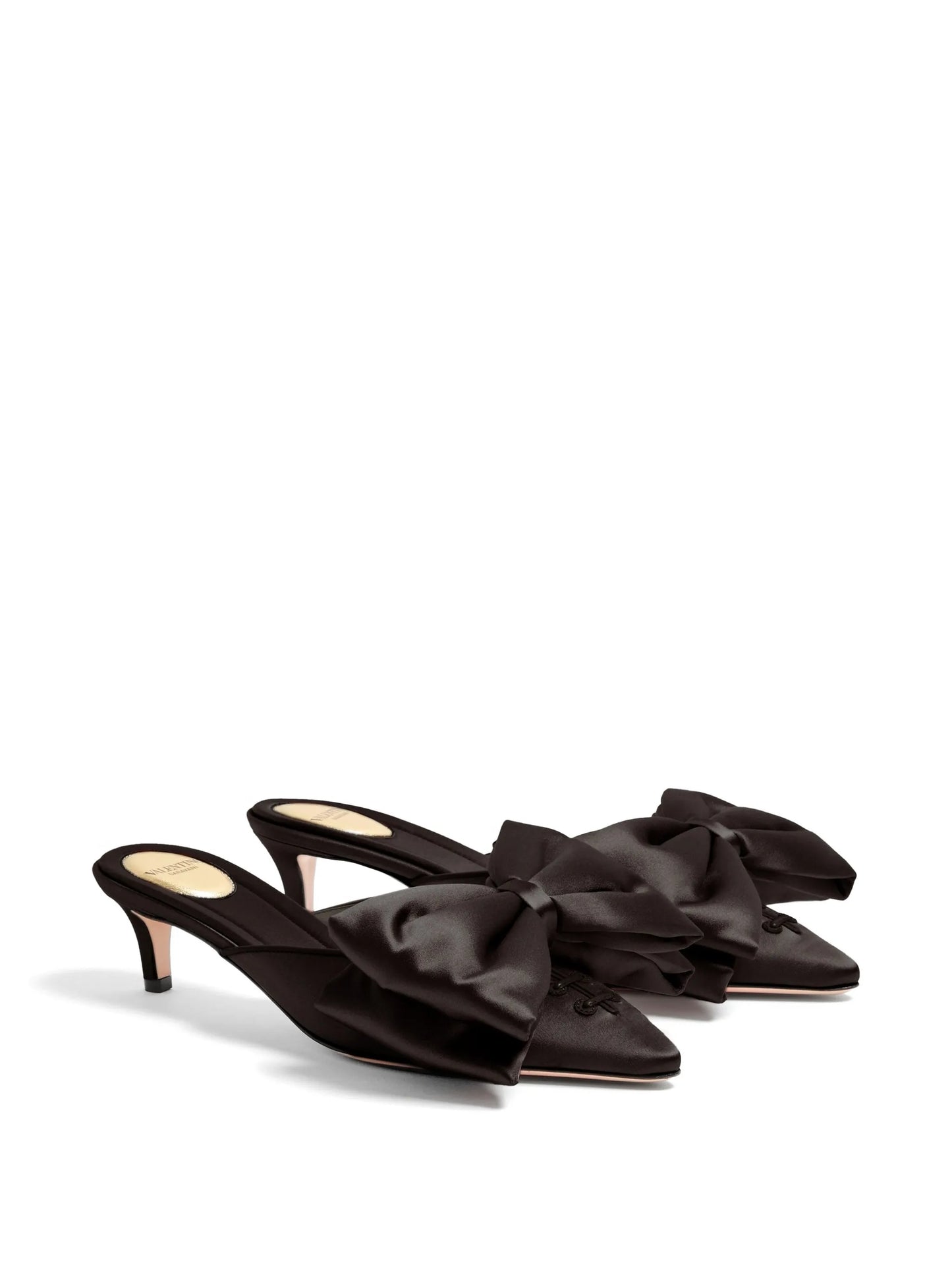 Yolande satin mules 45mm