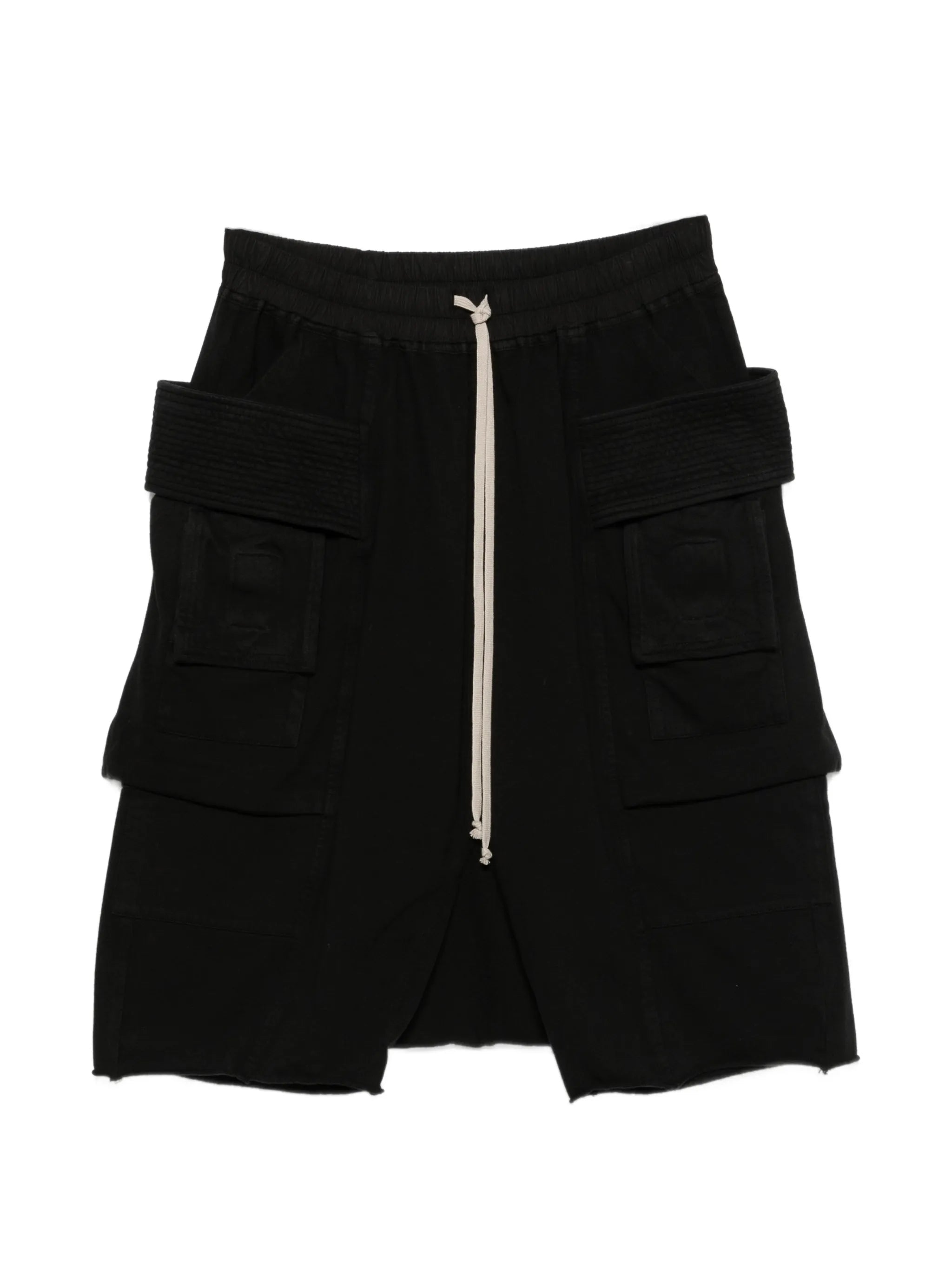 Creatch cargo pods in black compact heay jersey
