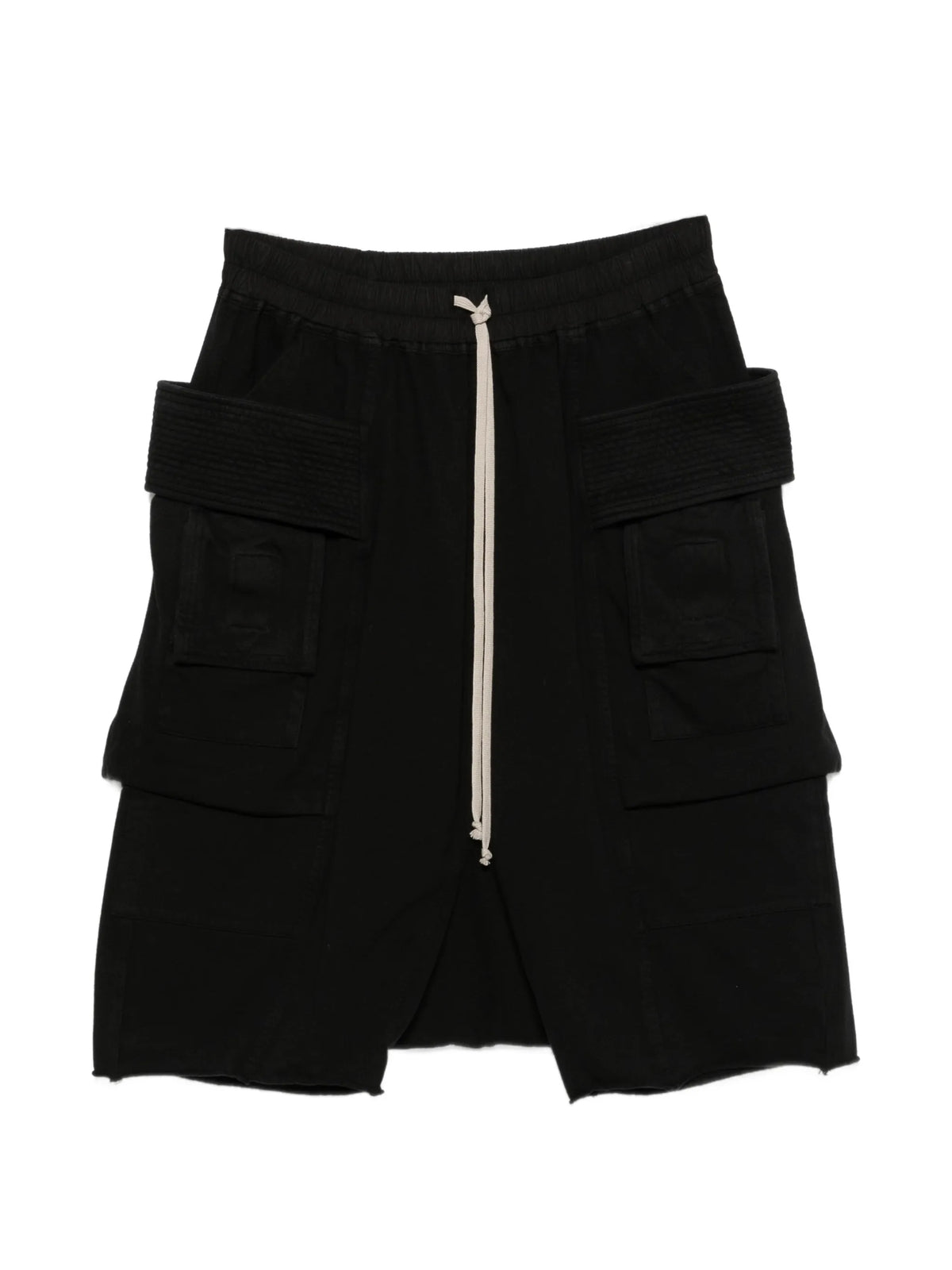 Creatch cargo pods in black compact heay jersey