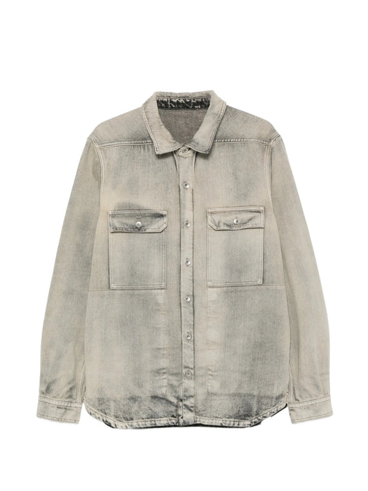 faded denim jacket