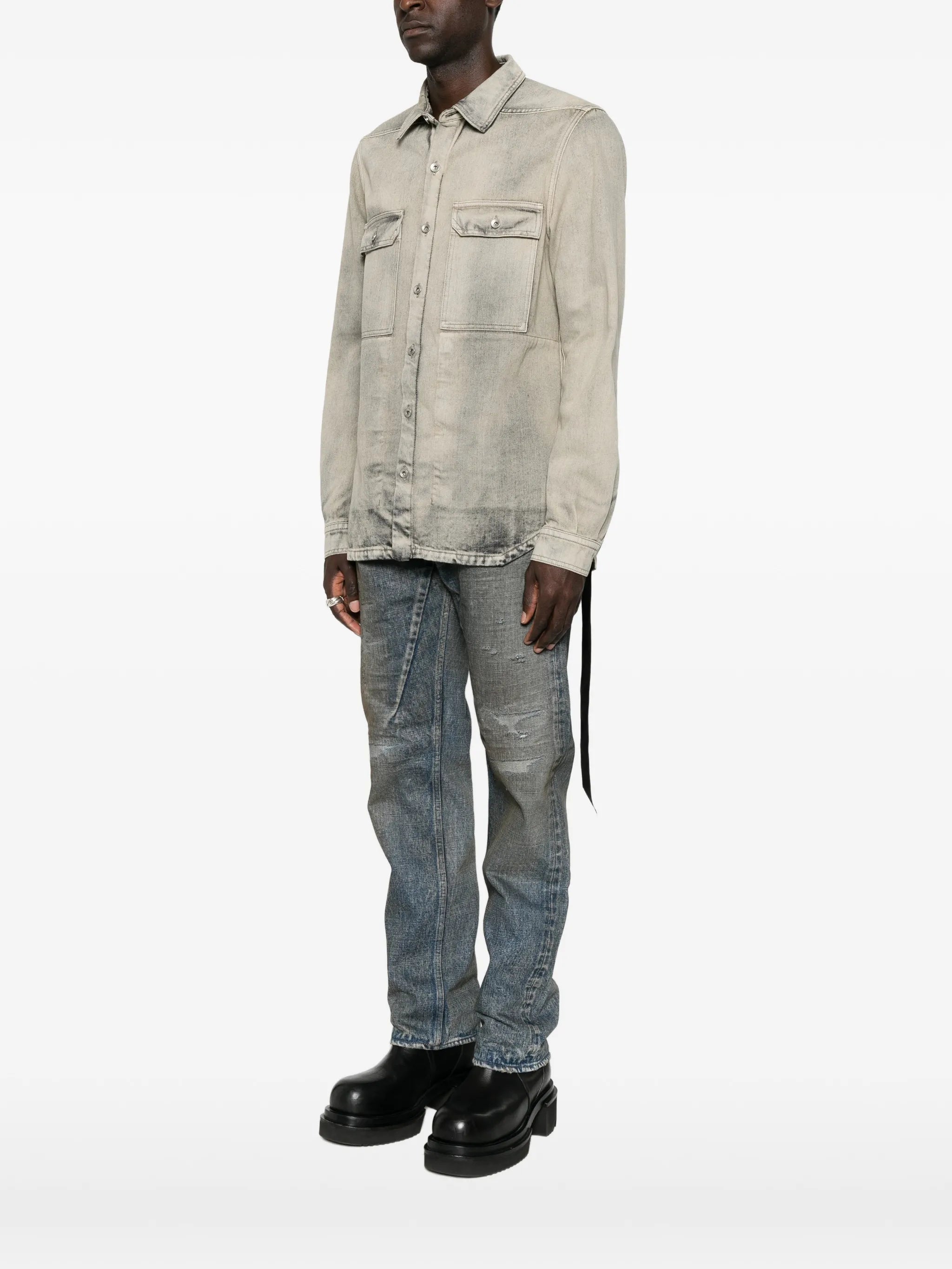 faded denim jacket