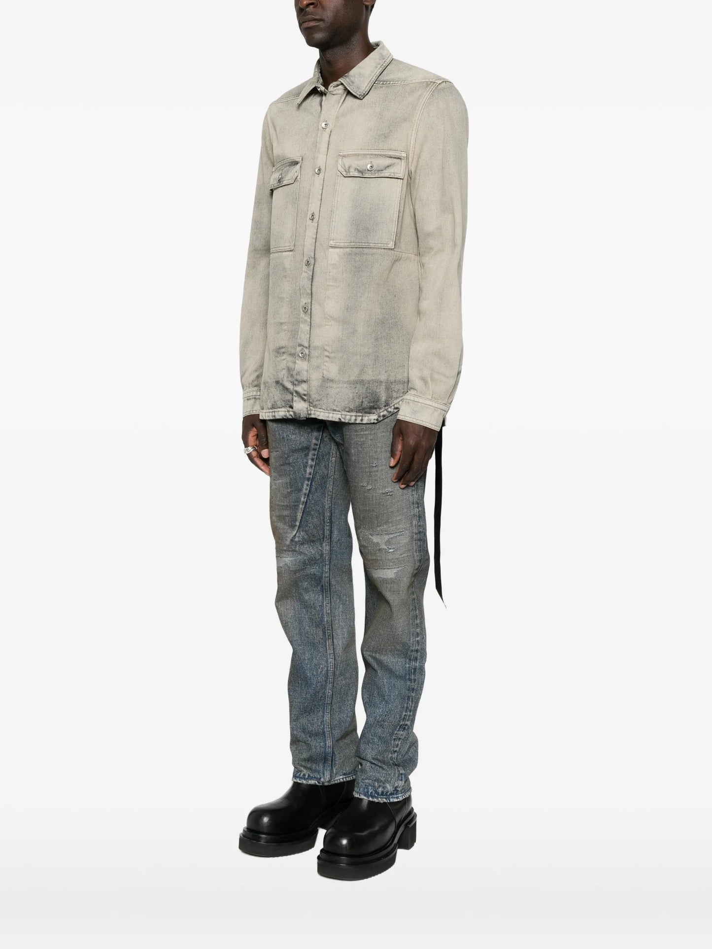 faded denim jacket