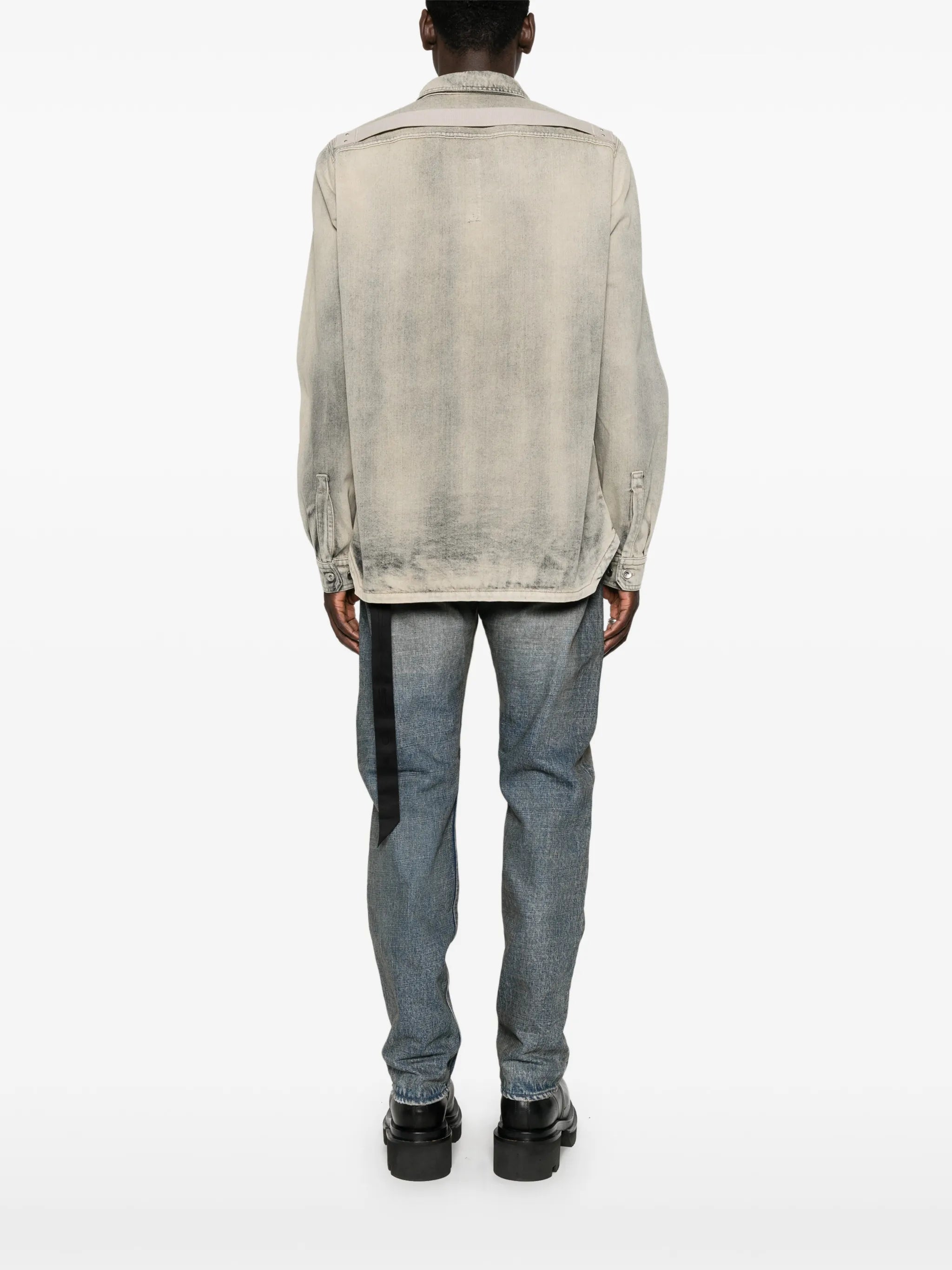 faded denim jacket
