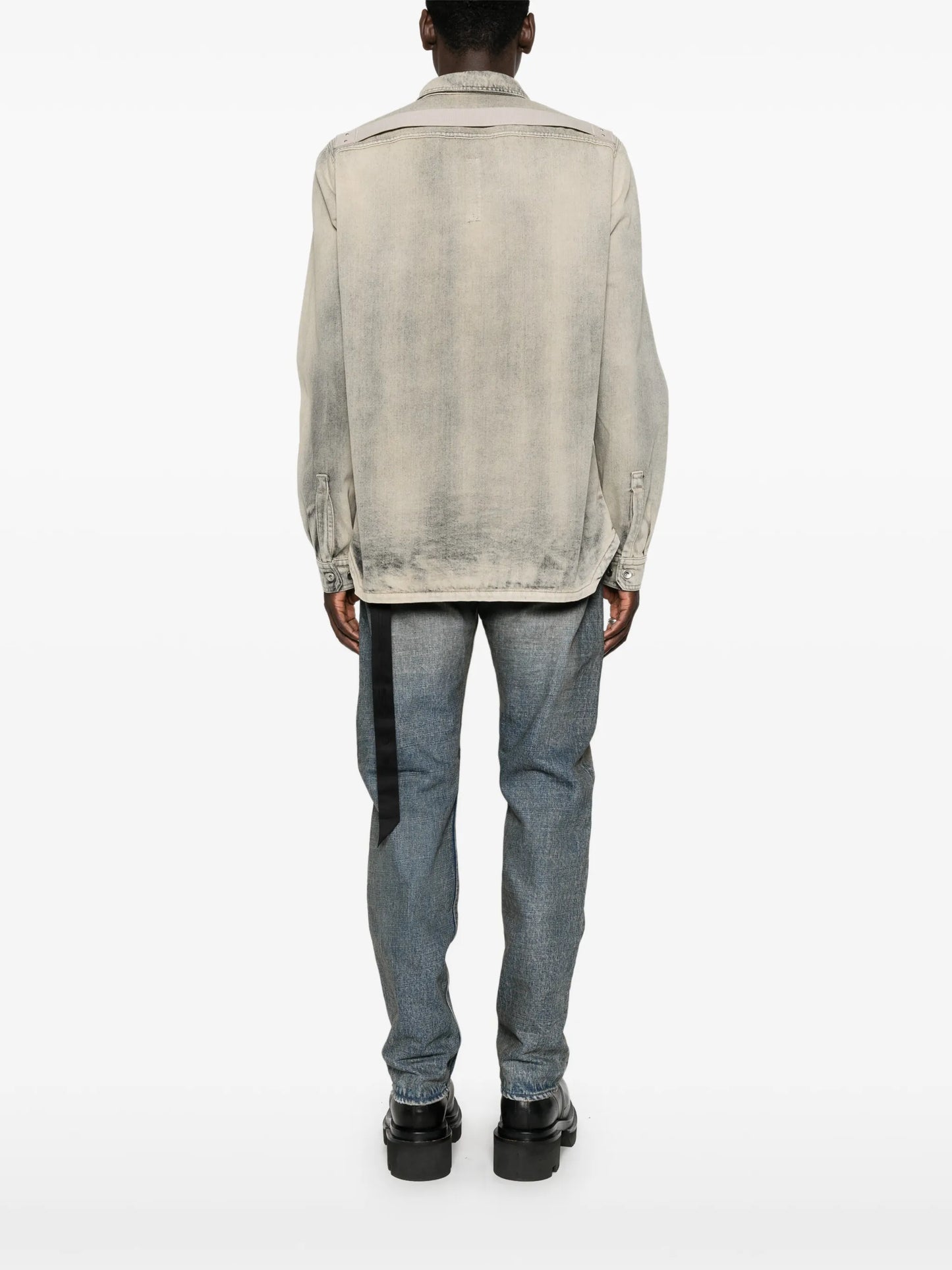 faded denim jacket