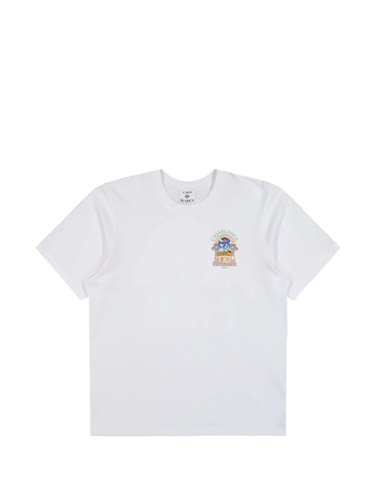 White Egyptian L'Arche short sleeve t-shirt