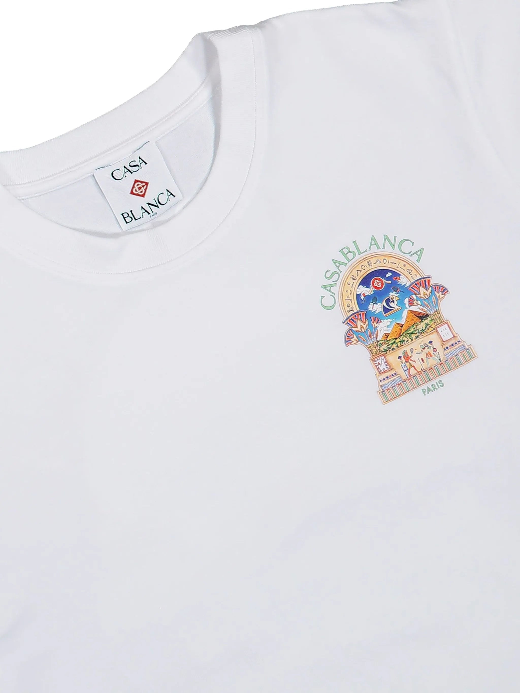 White Egyptian L'Arche short sleeve t-shirt
