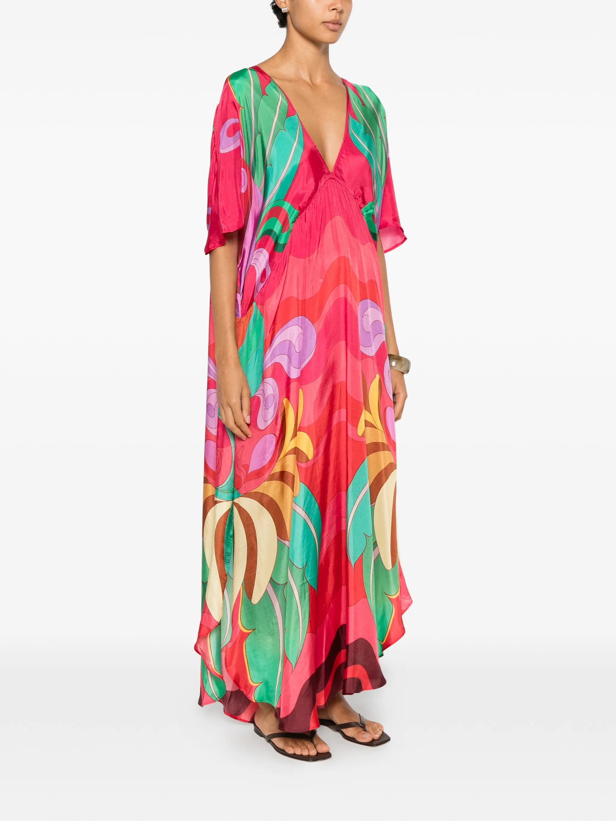 Banana Queen graphic-print maxi dress