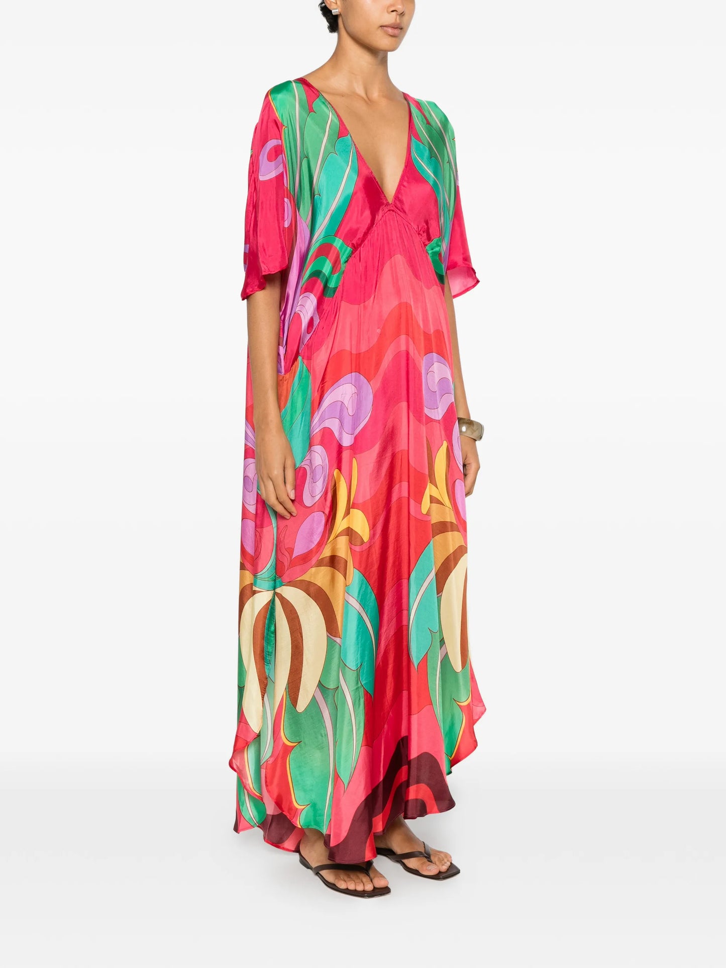 Banana Queen graphic-print maxi dress