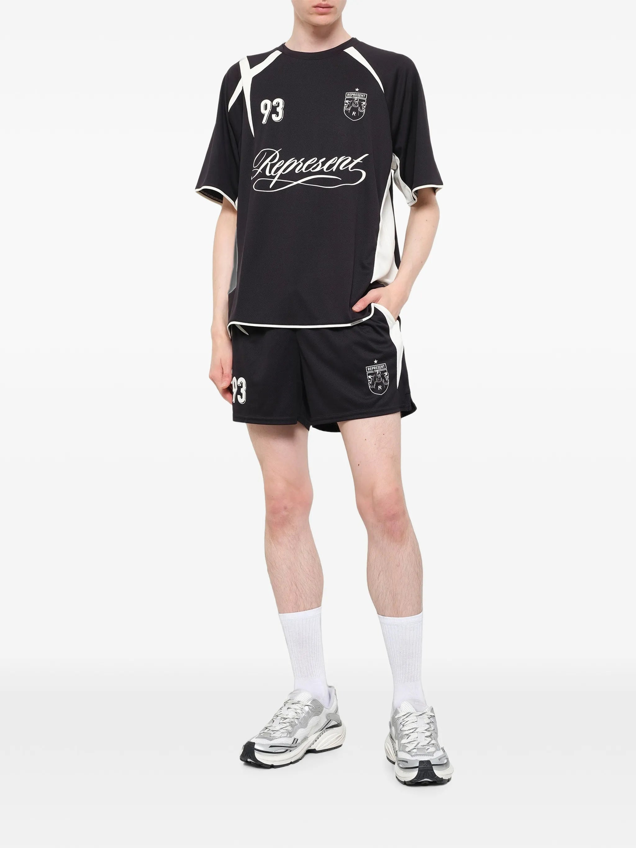 Star Football panelled shorts