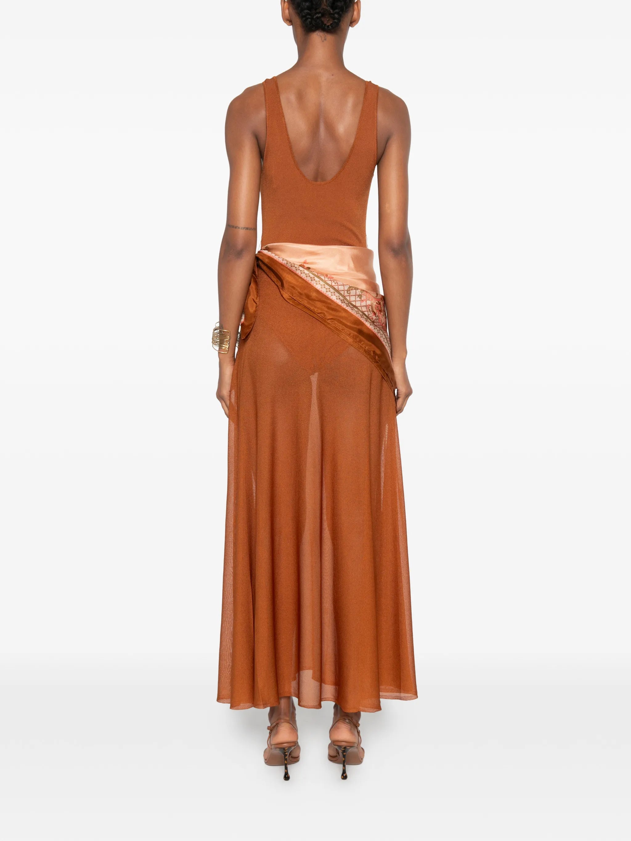 Aster scarf maxi dress