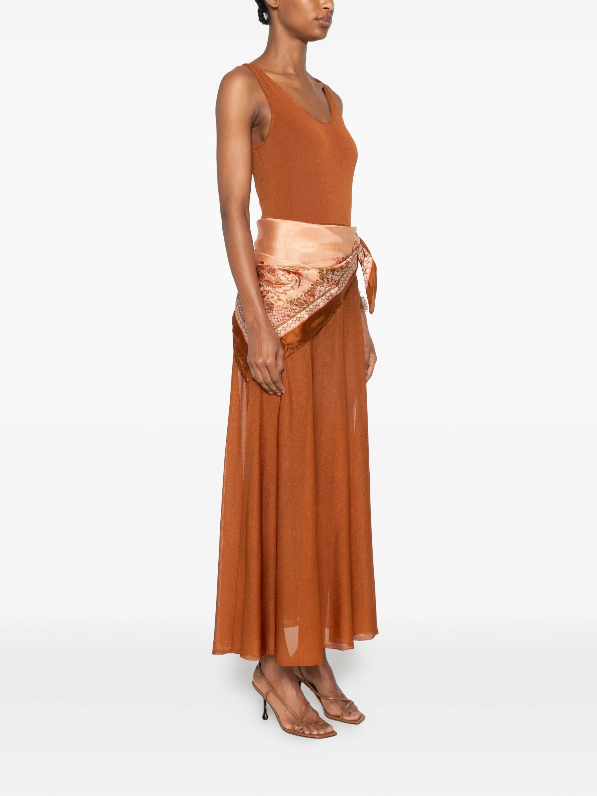 Aster scarf maxi dress