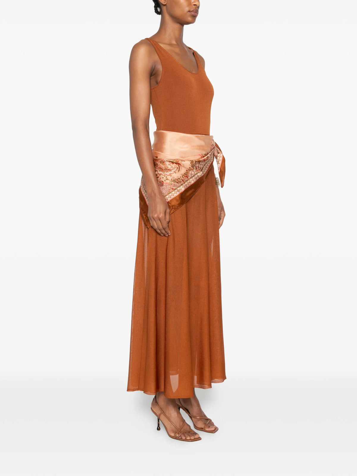 Aster scarf maxi dress